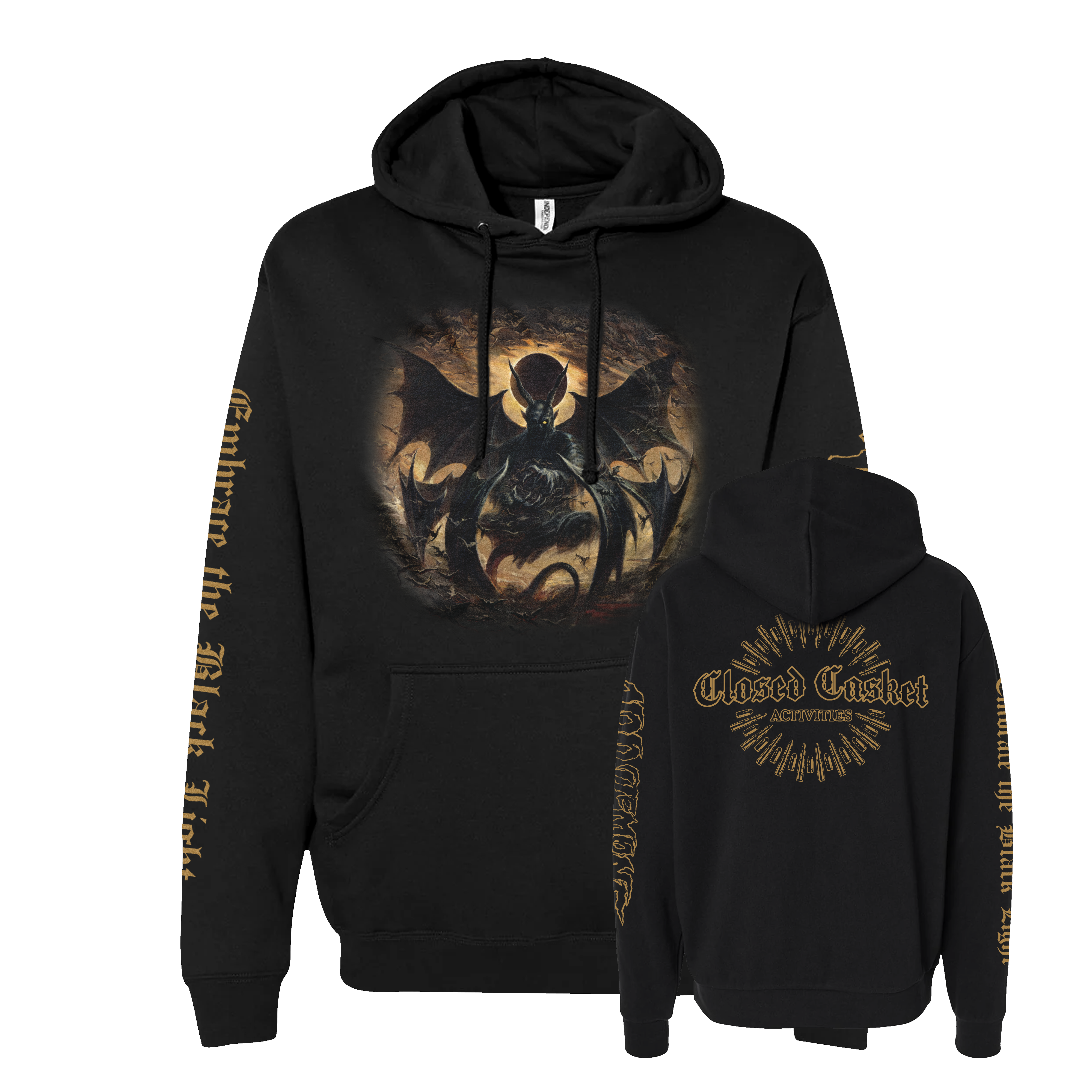 100 Demons - Embrace The Black Light - Black Hoodie