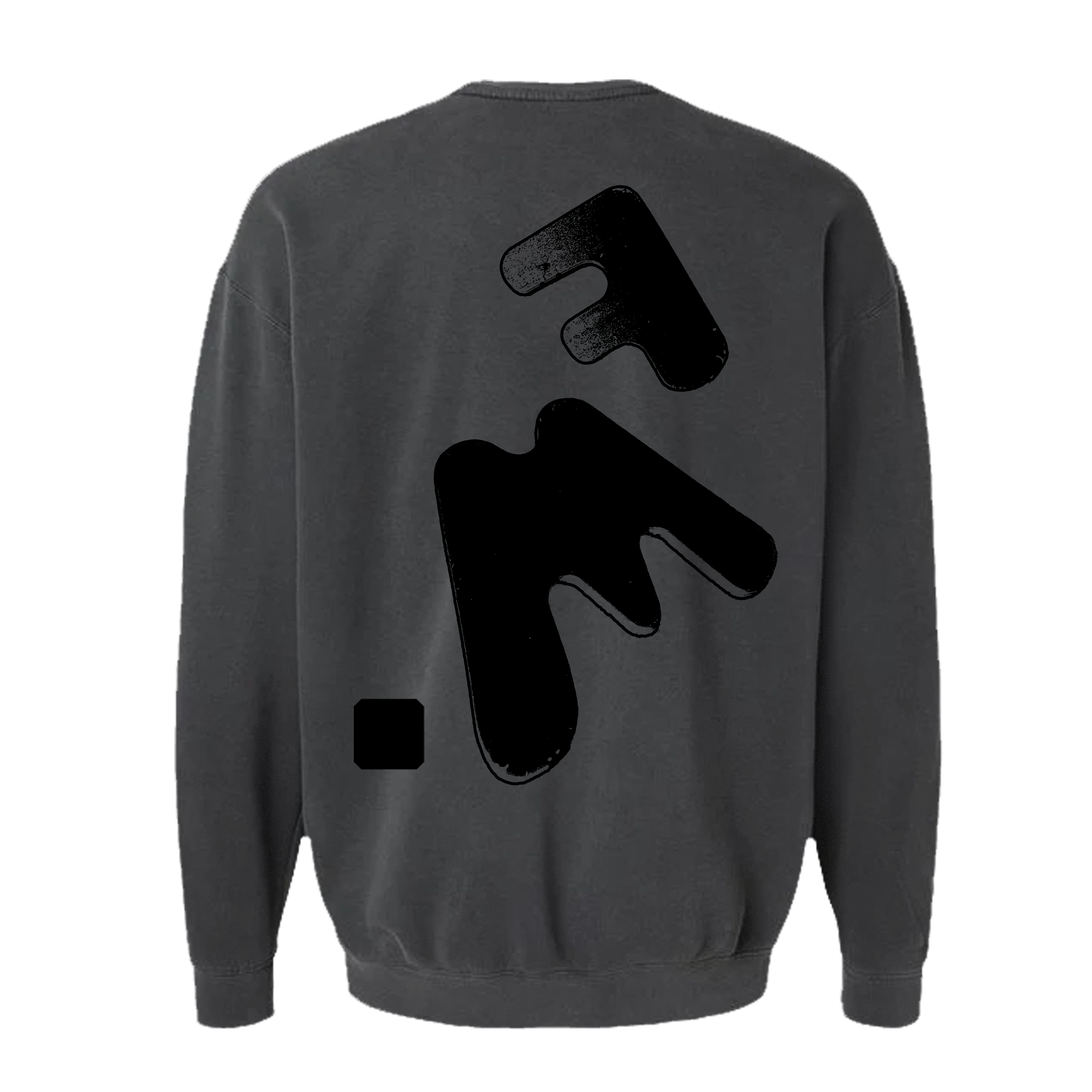 Fleshwater - Slam Pigment Dyed Black Crewneck