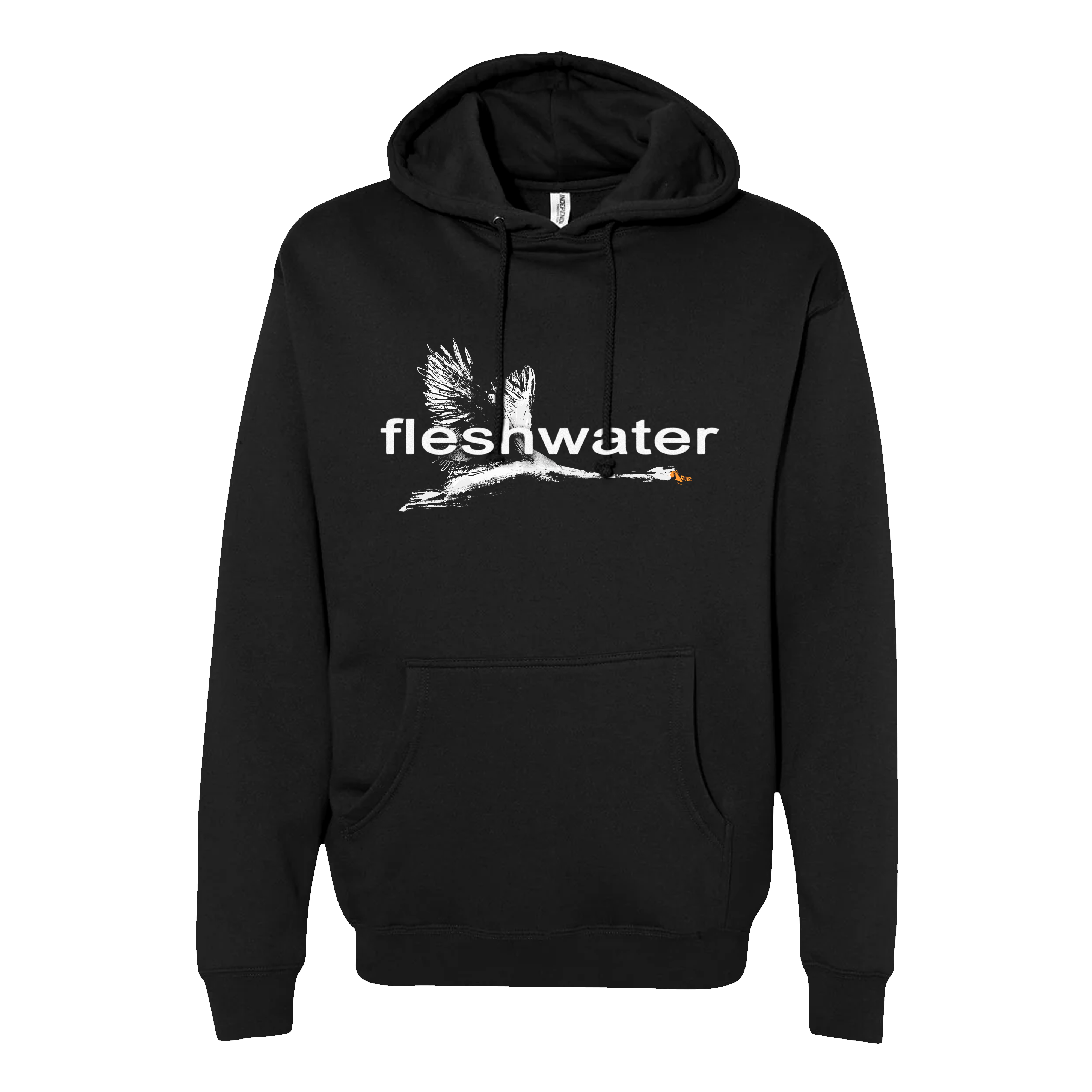 Fleshwater - Swan Black Hoodie