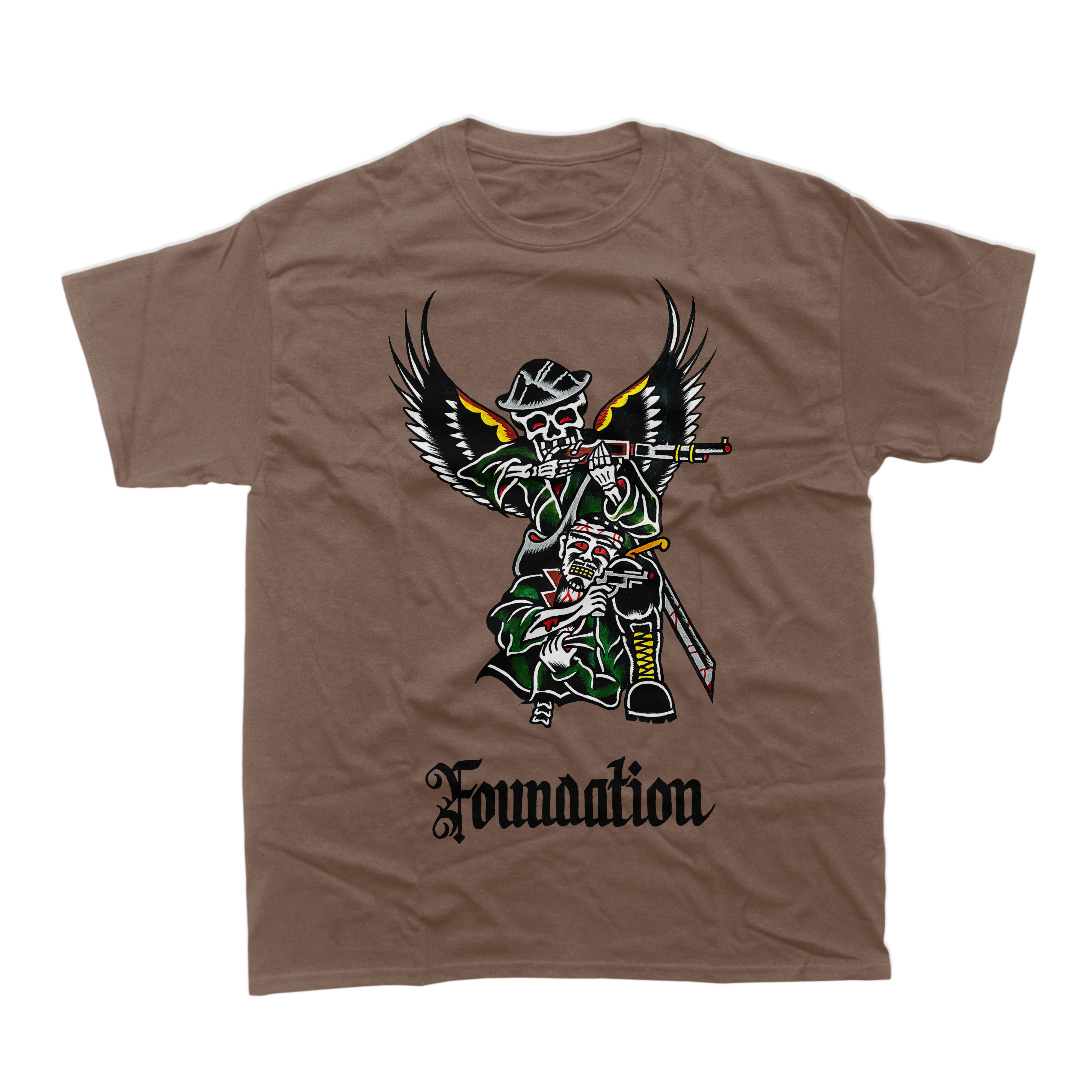 Foundation - Angel Of Death Espresso T-Shirt