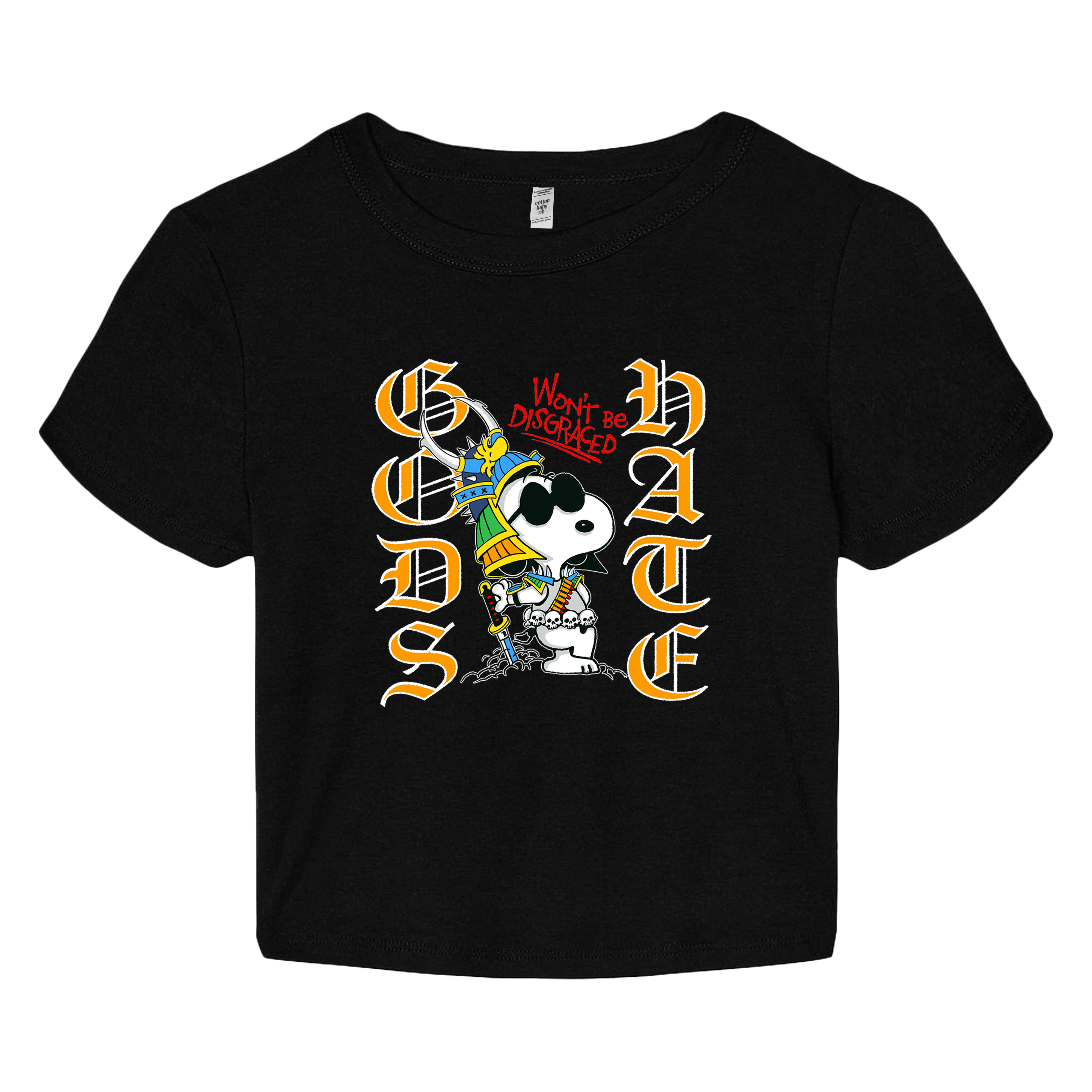God's Hate - Samurai Joe Cool Black Baby T-Shirt **PREORDER**