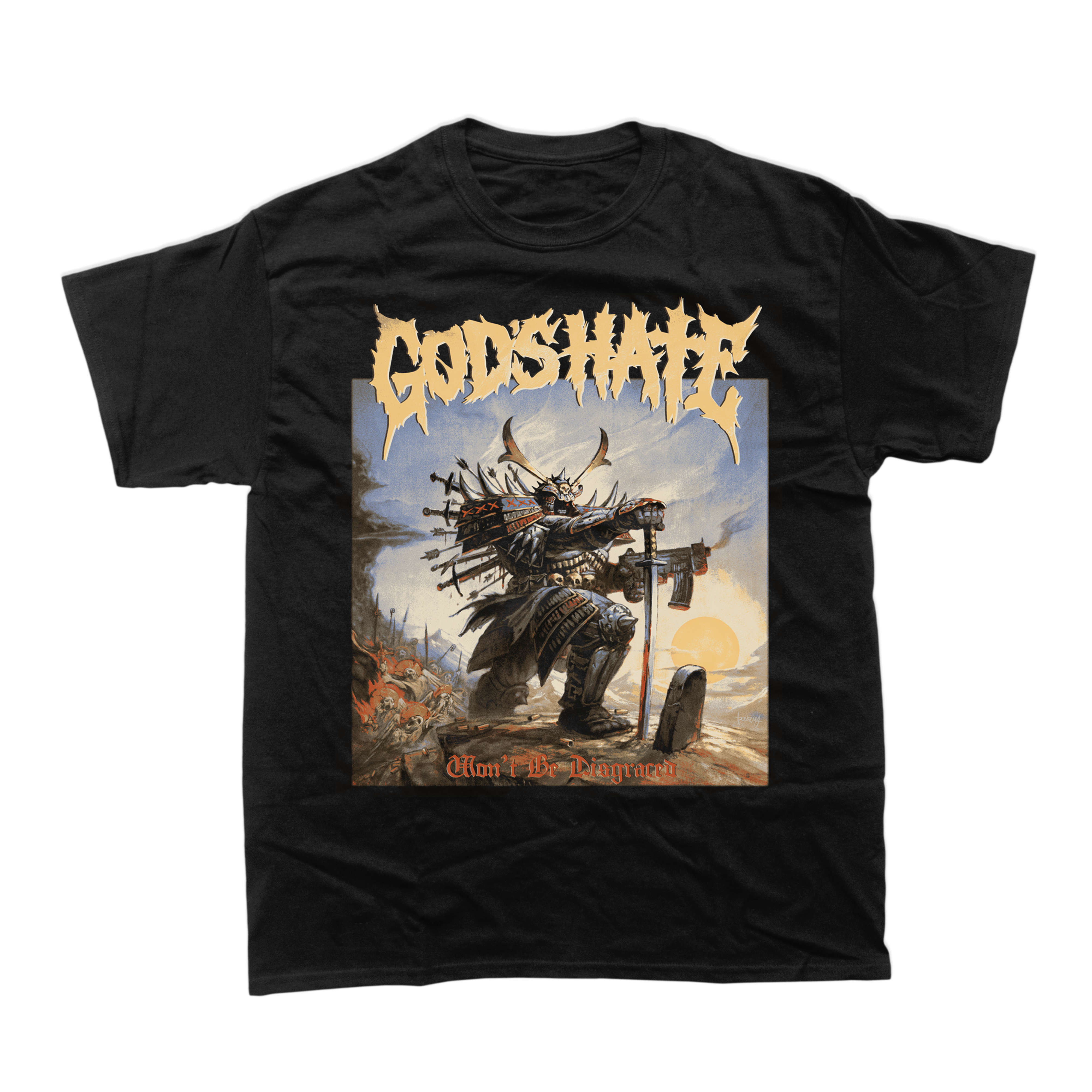 God's Hate - Won't Be Disgraced Black T-Shirt **PREORDER**