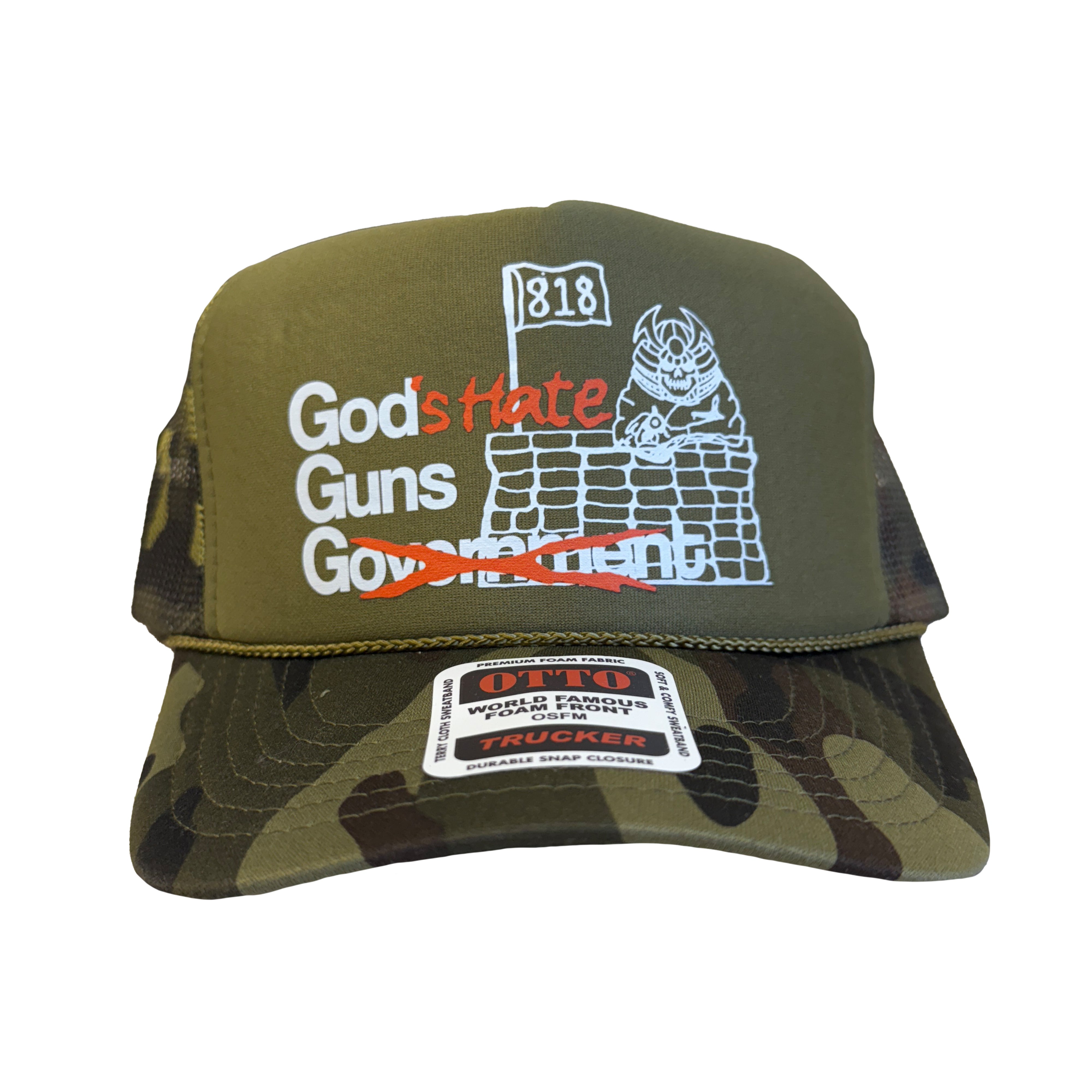 God's Hate - GGG Camo Trucker Hat **PREORDER**
