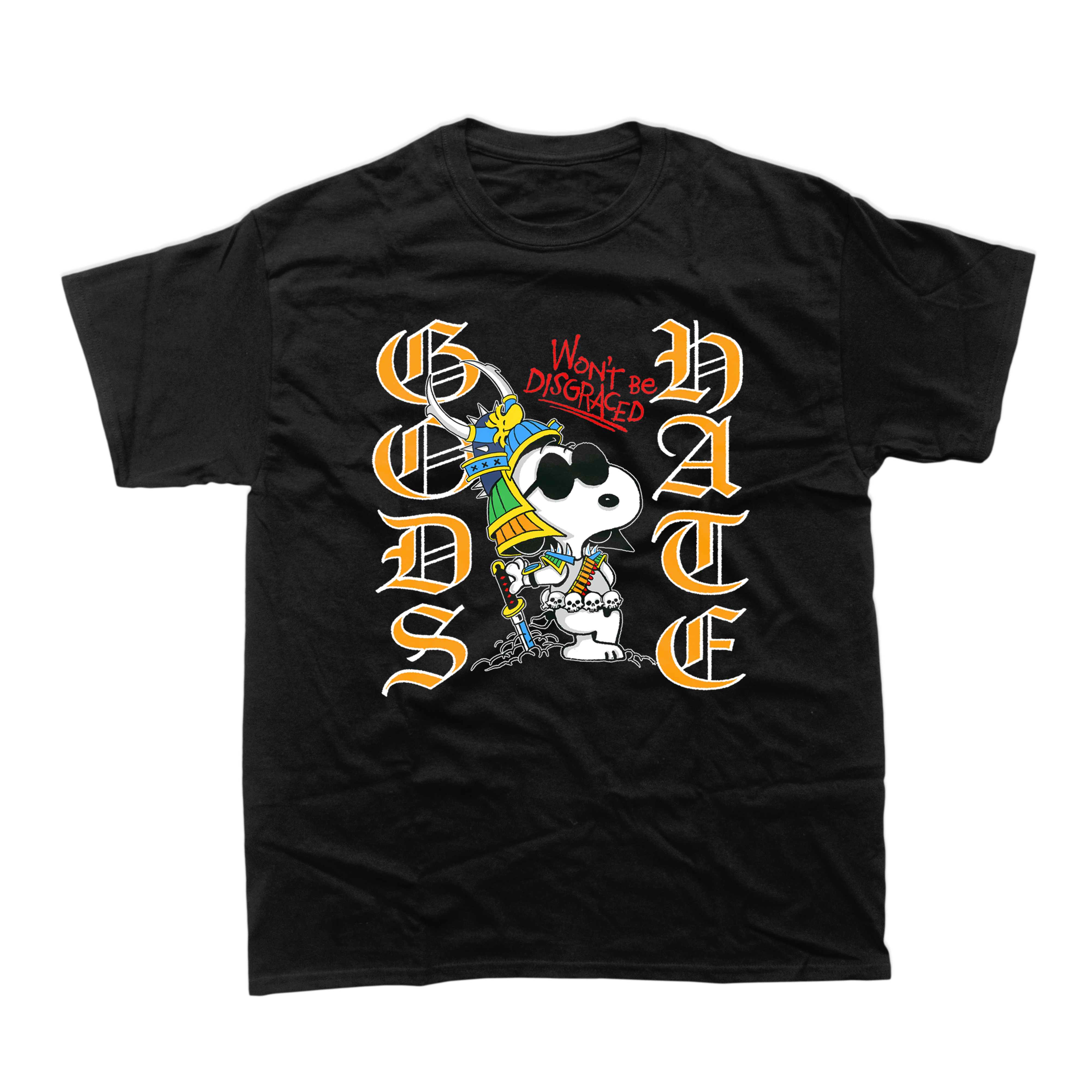 God's Hate - Samurai Joe Cool Black T-Shirt **PREORDER**
