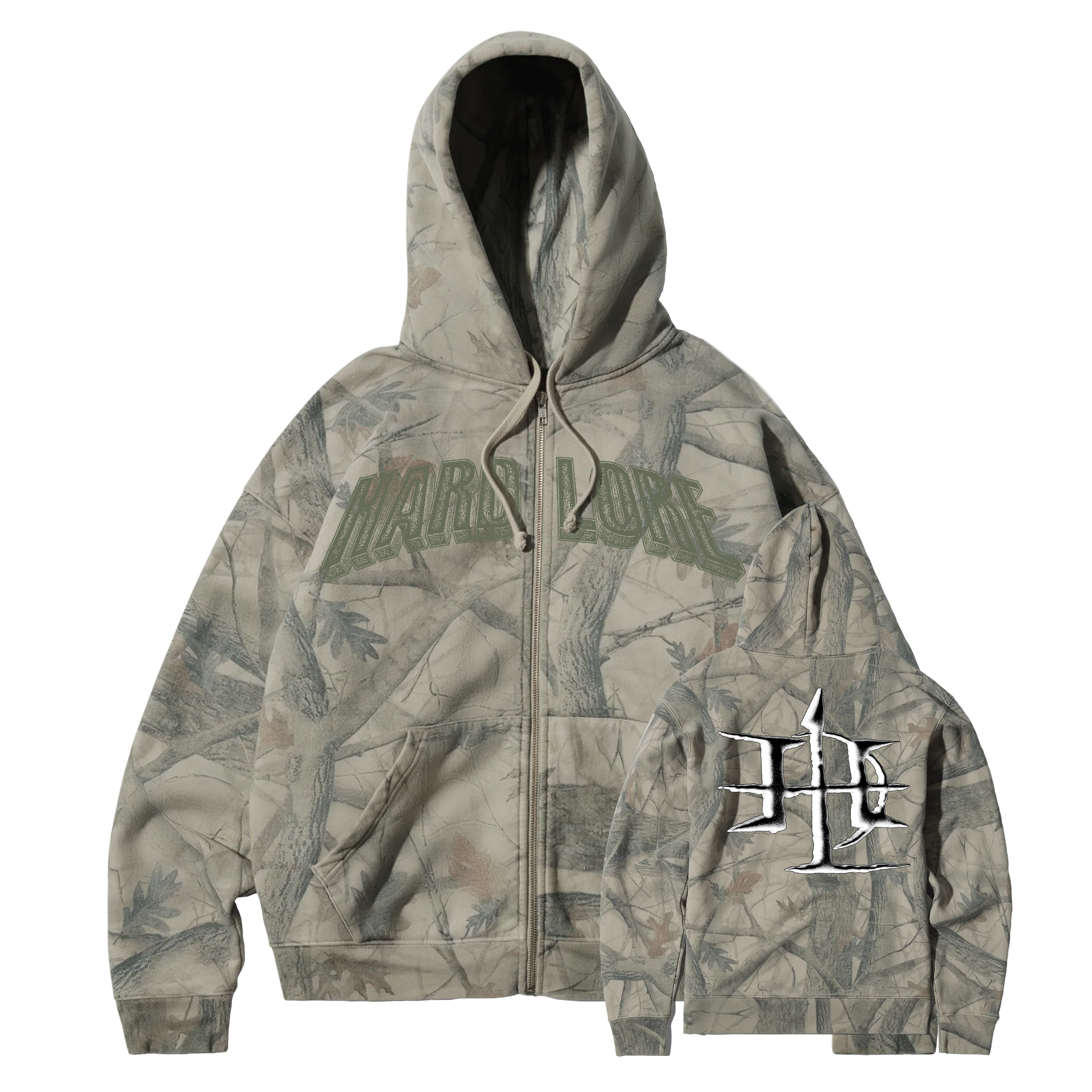 Hardlore - Logo Camo Zip Up Sweatshirt **PREORDER**