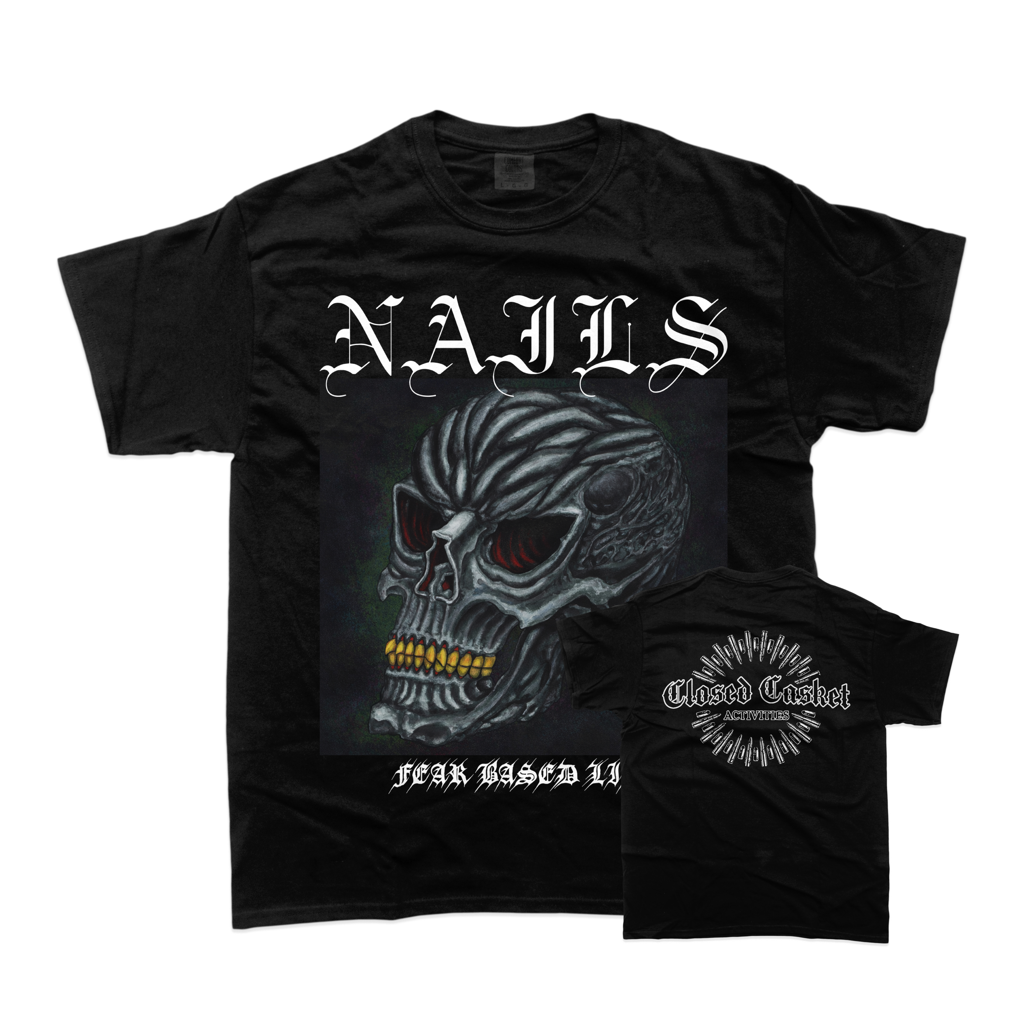 NAILS - Fear Based Life Black T-Shirt **PREORDER**