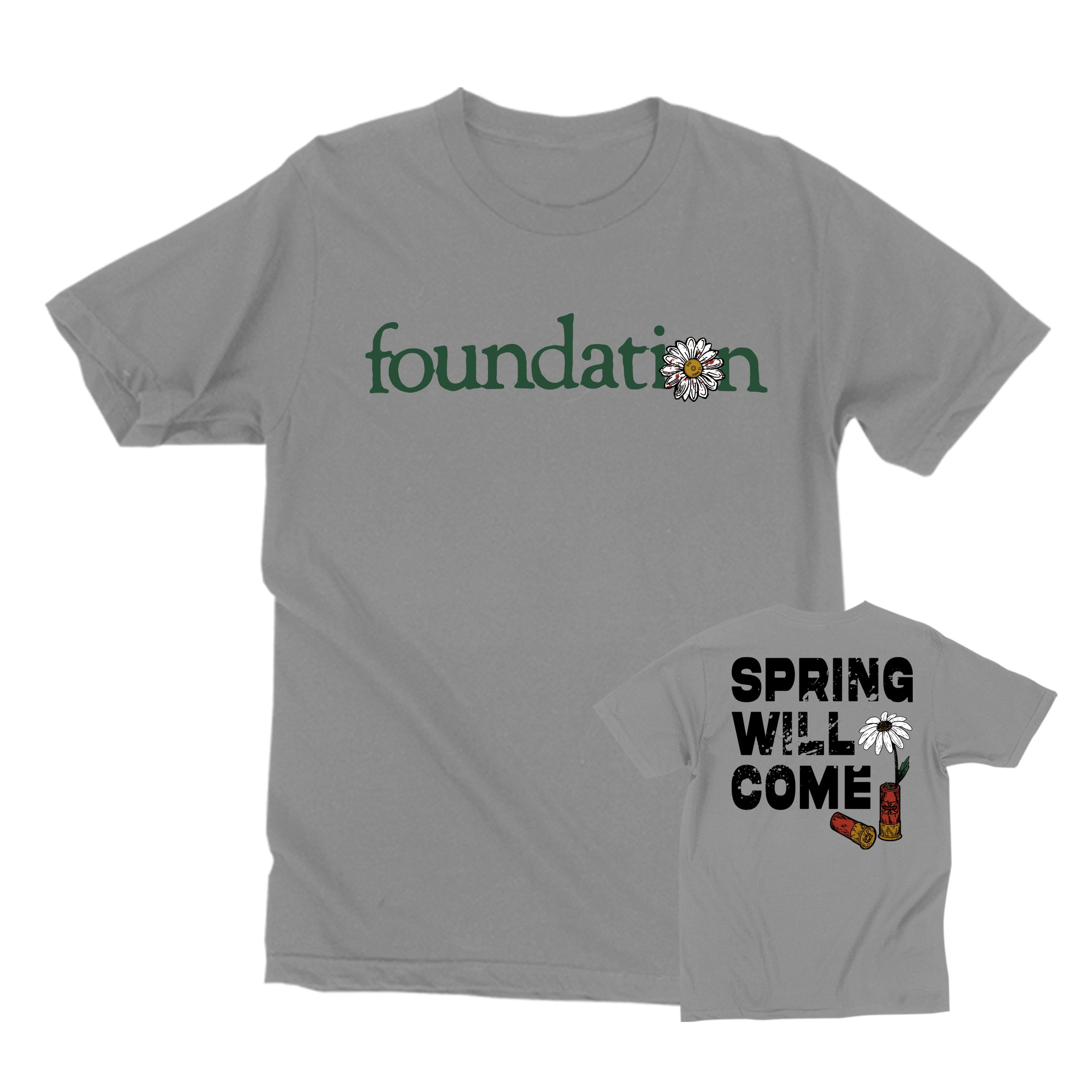 Foundation - Spring Will Come Grey T-Shirt