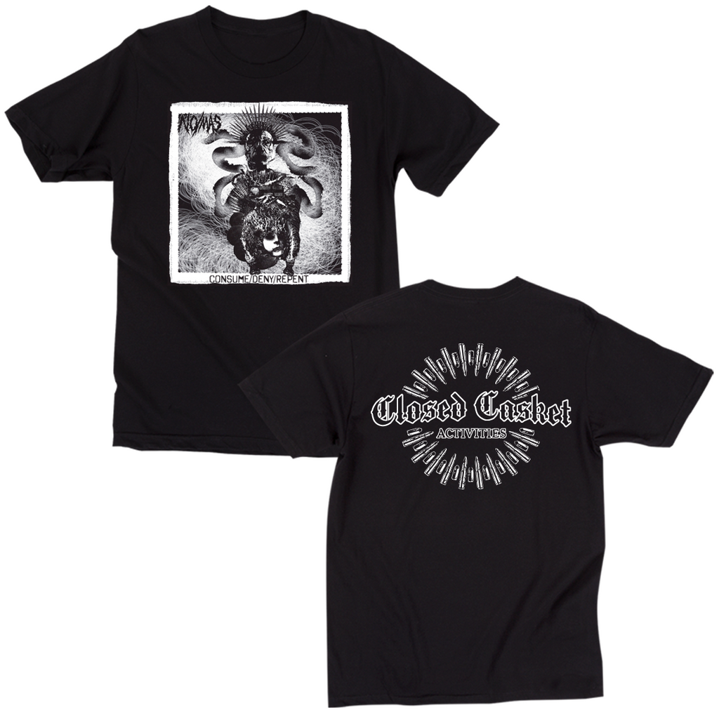 【THE MOZZ】Easy Collar T-Shirt Plus Cross Necklace Print Oversized T-shirt in Black | boohoo