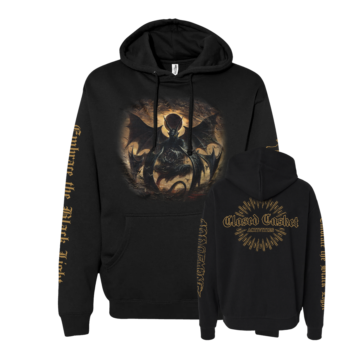 100 Demons - Embrace The Black Light - Black Hoodie **PREORDER**