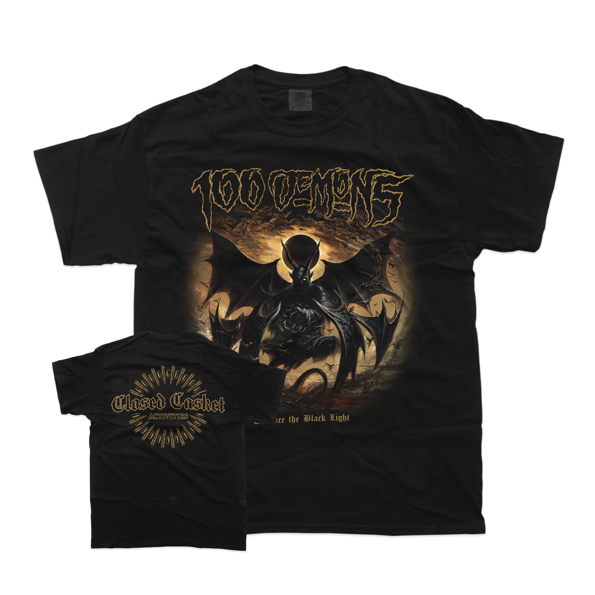 100 Demons - Embrace The Black Light - Black T-Shirt