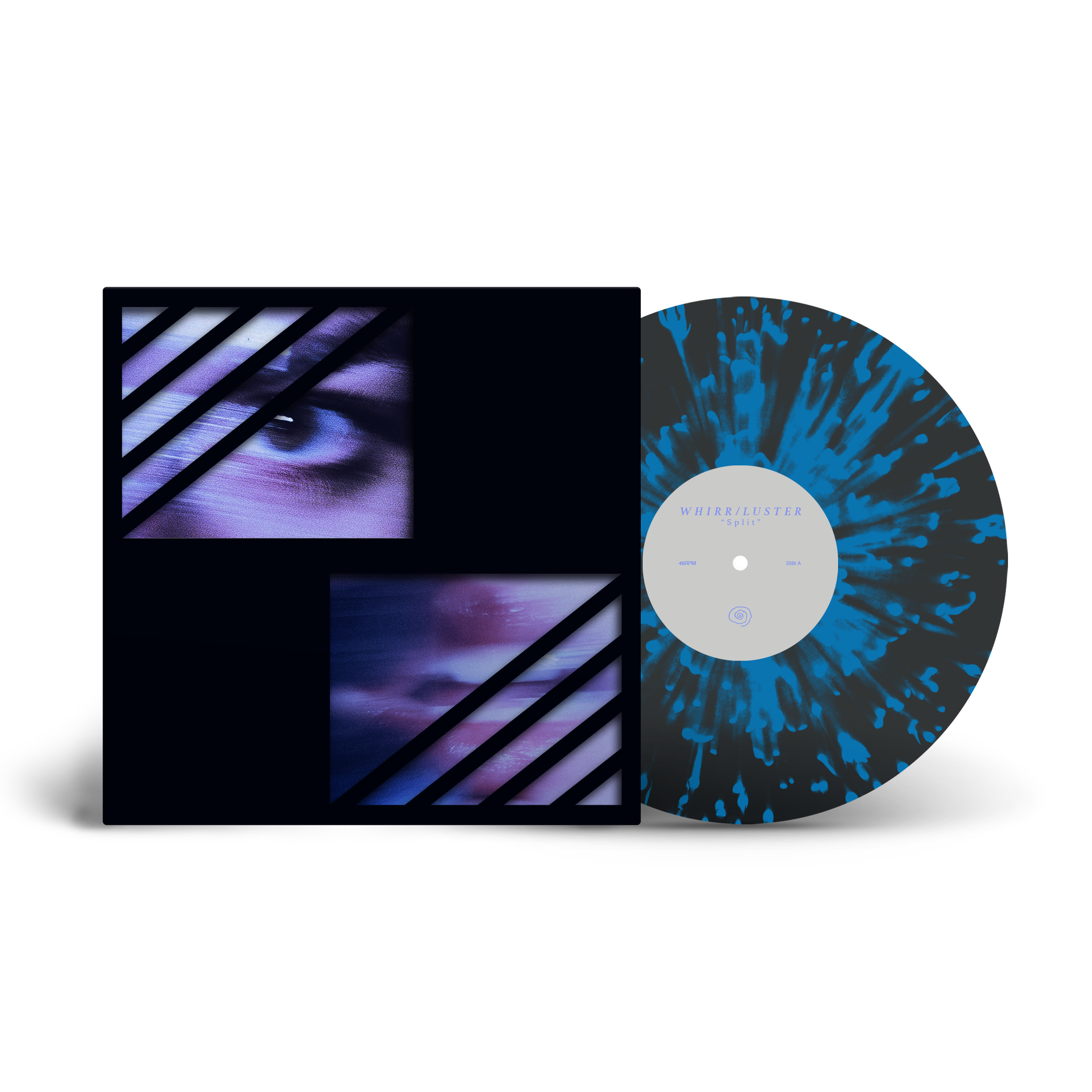 Whirr / Luster - Whirr & Luster Split - LP -  Black Ice w/ Blue Splatter **PREORDER**