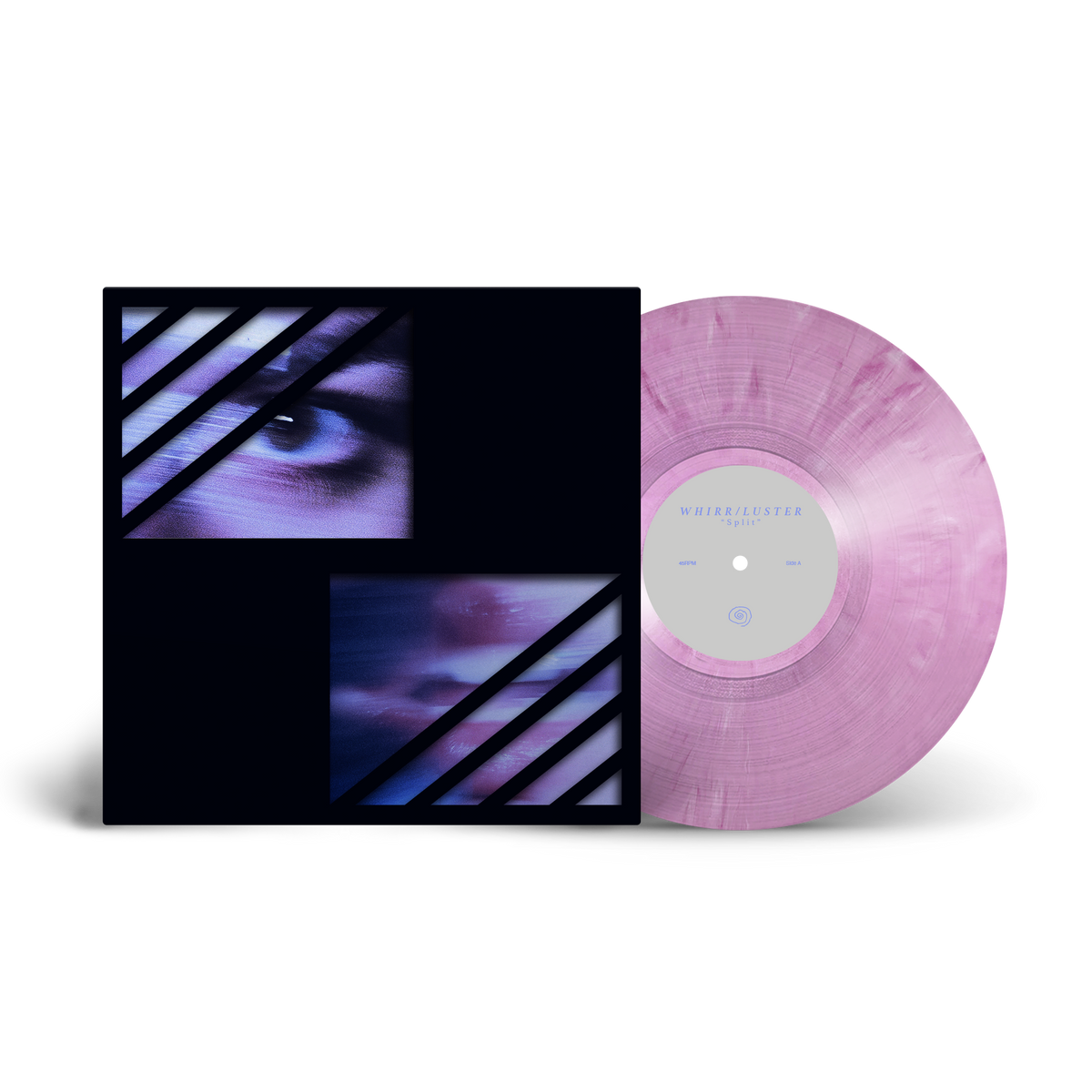 Whirr / Luster - Whirr & Luster Split - 12"EP - White w/ Purple Marble