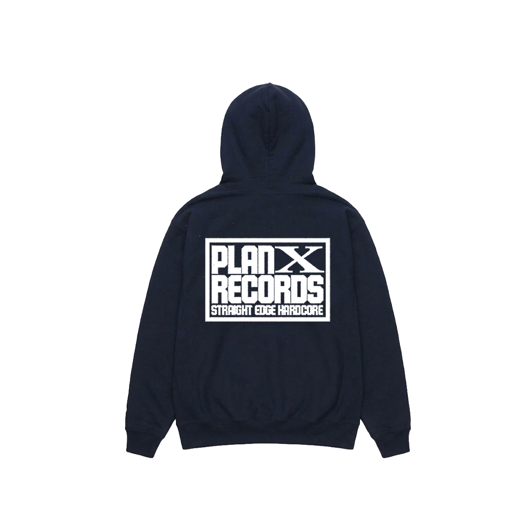 Plan X - Triple Logo Navy Hoodie **PREORDER**