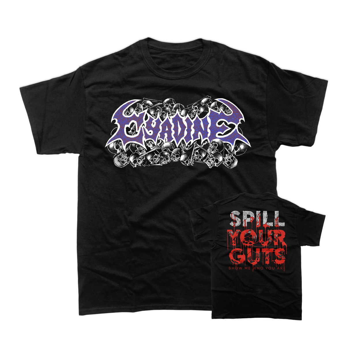 Cyadine - Spill Your Guts Black T-Shirt **PREORDER**