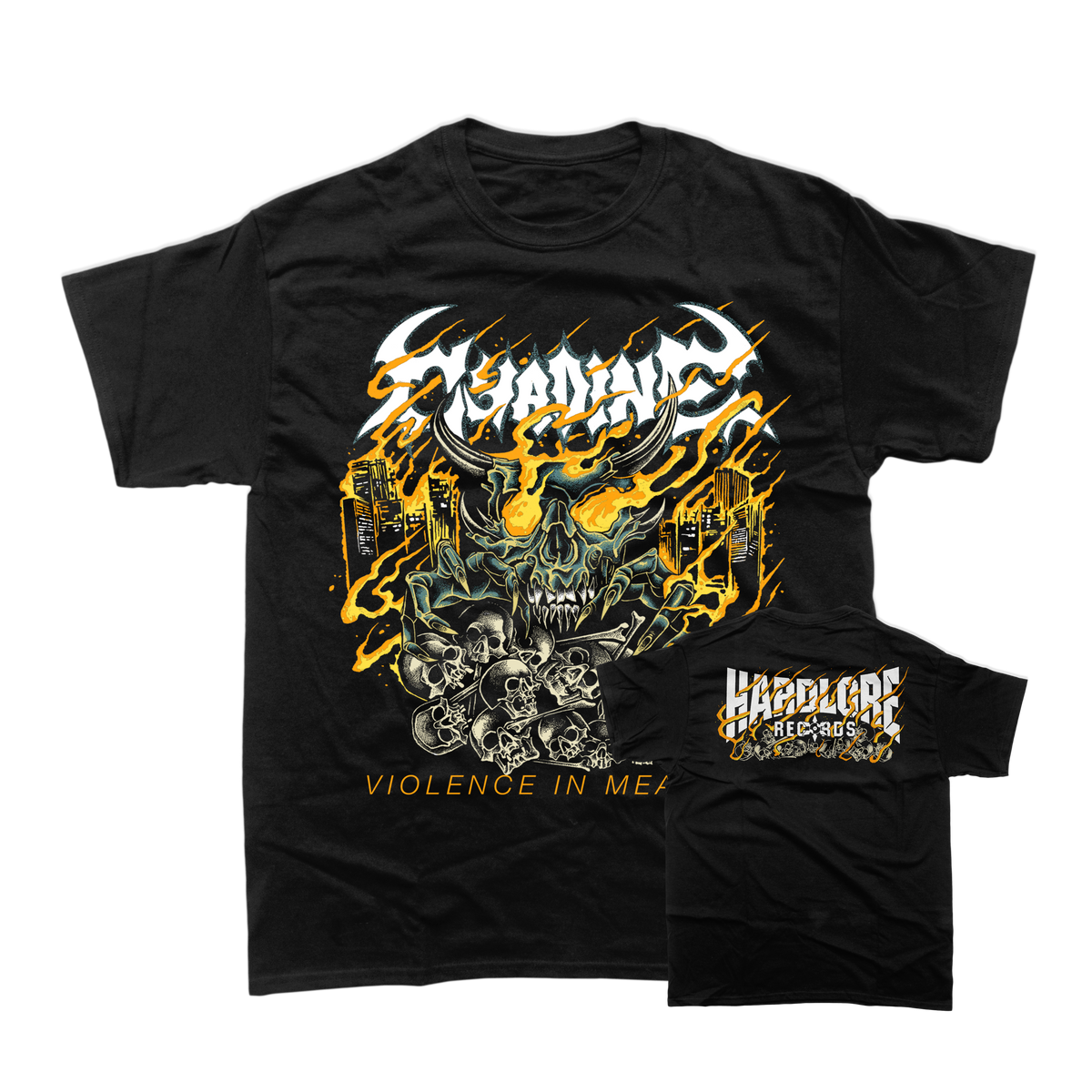 Cyadine - Violence In Measure Black T-Shirt **PREORDER**