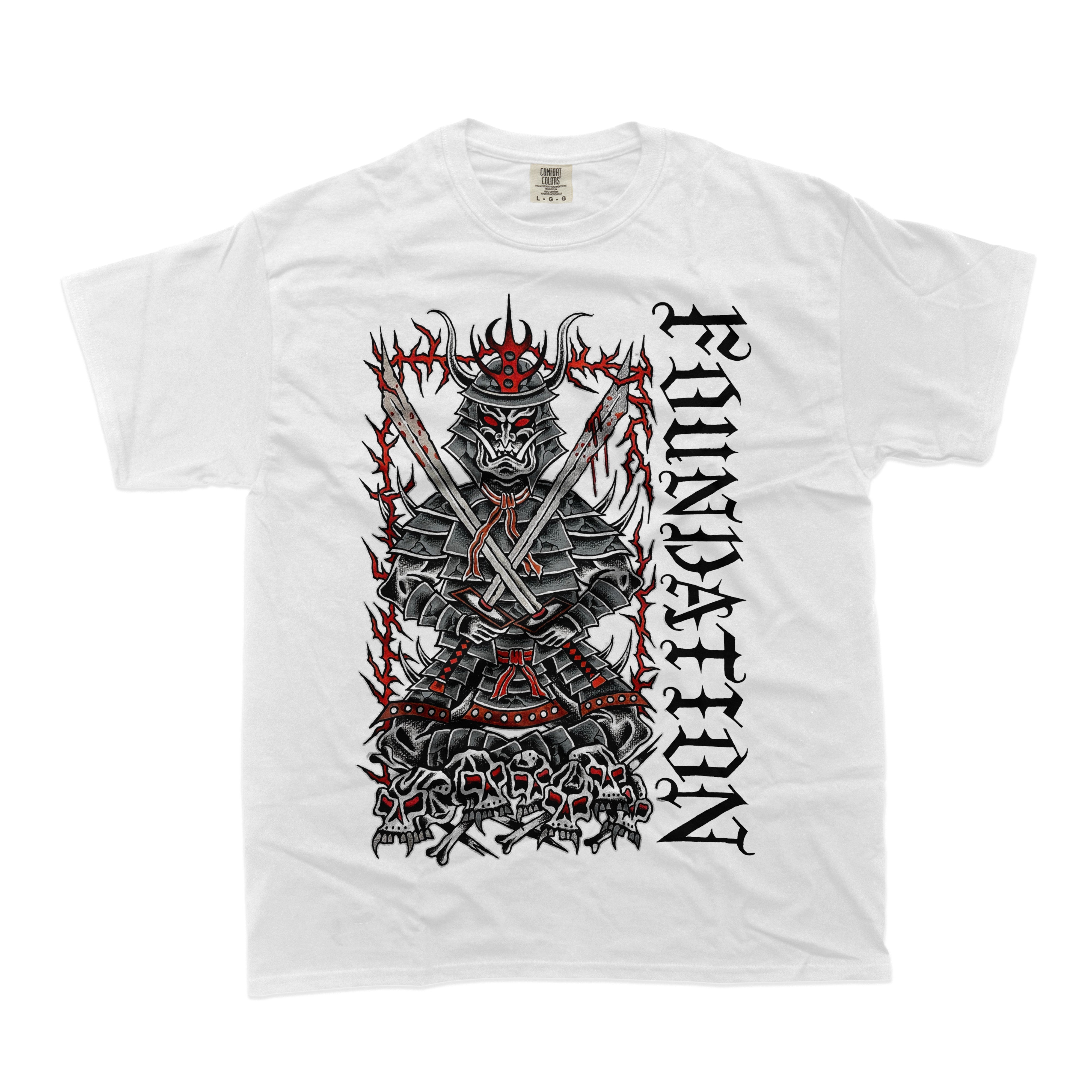 Foundation - Sumarai White T-Shirt **PREORDER**