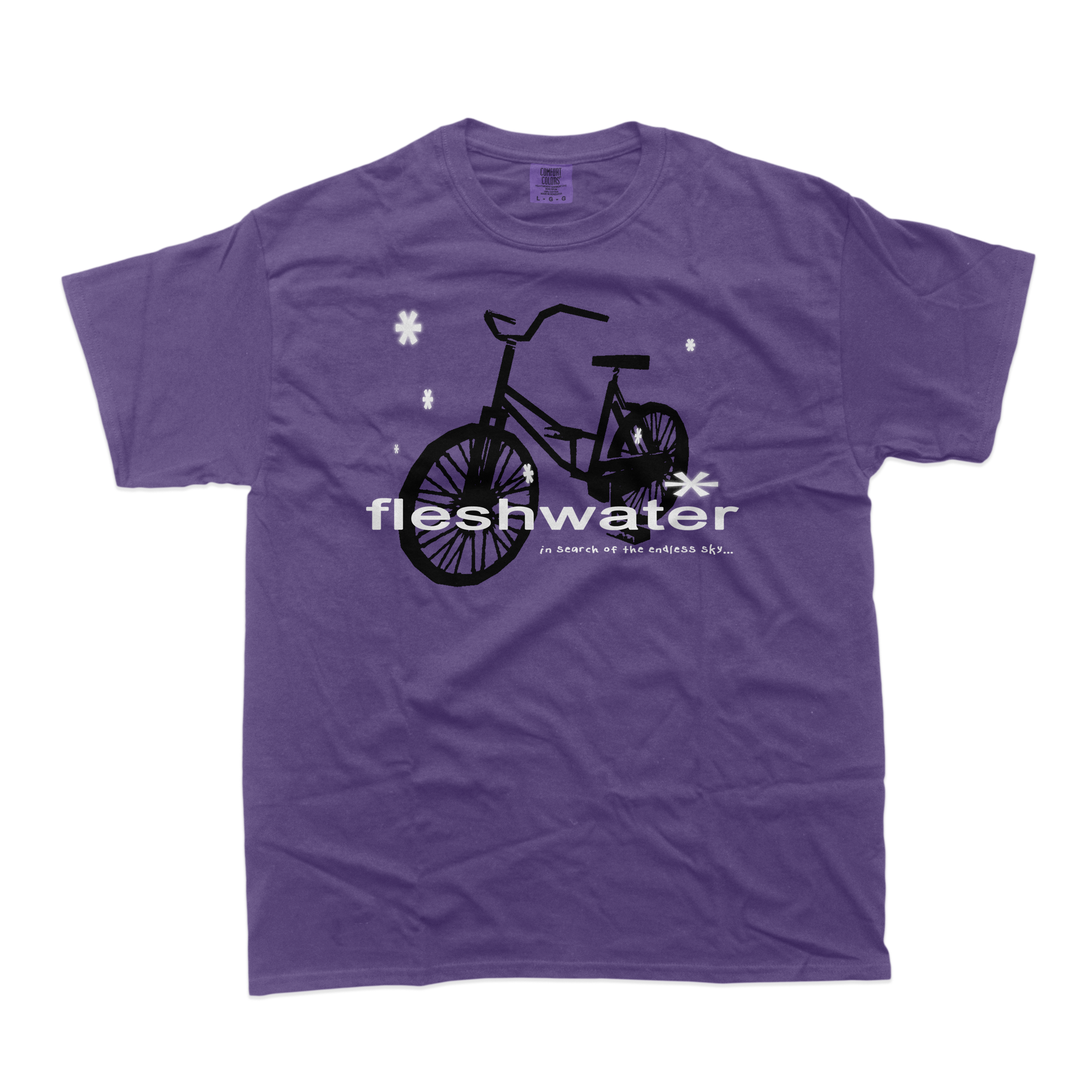 Fleshwater - Bike Purple T-Shirt