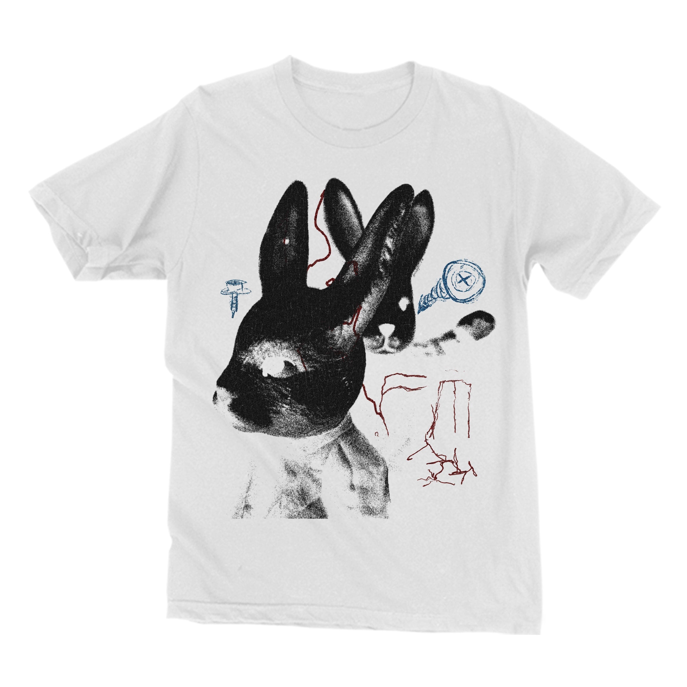 Fleshwater "White Rabbit" Cement T-Shirt