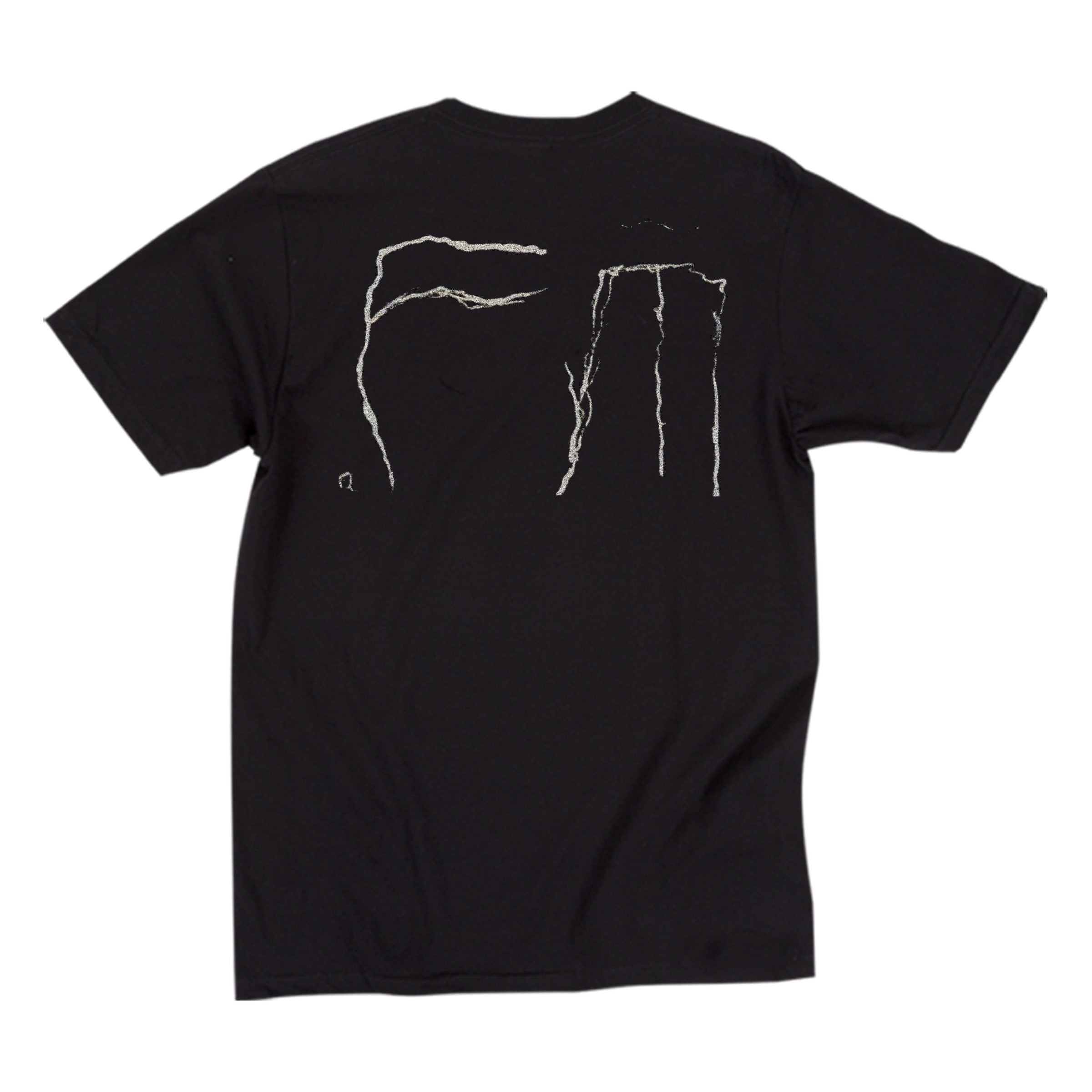 Fleshwater "Rabbit Flashlight" Black T-Shirt