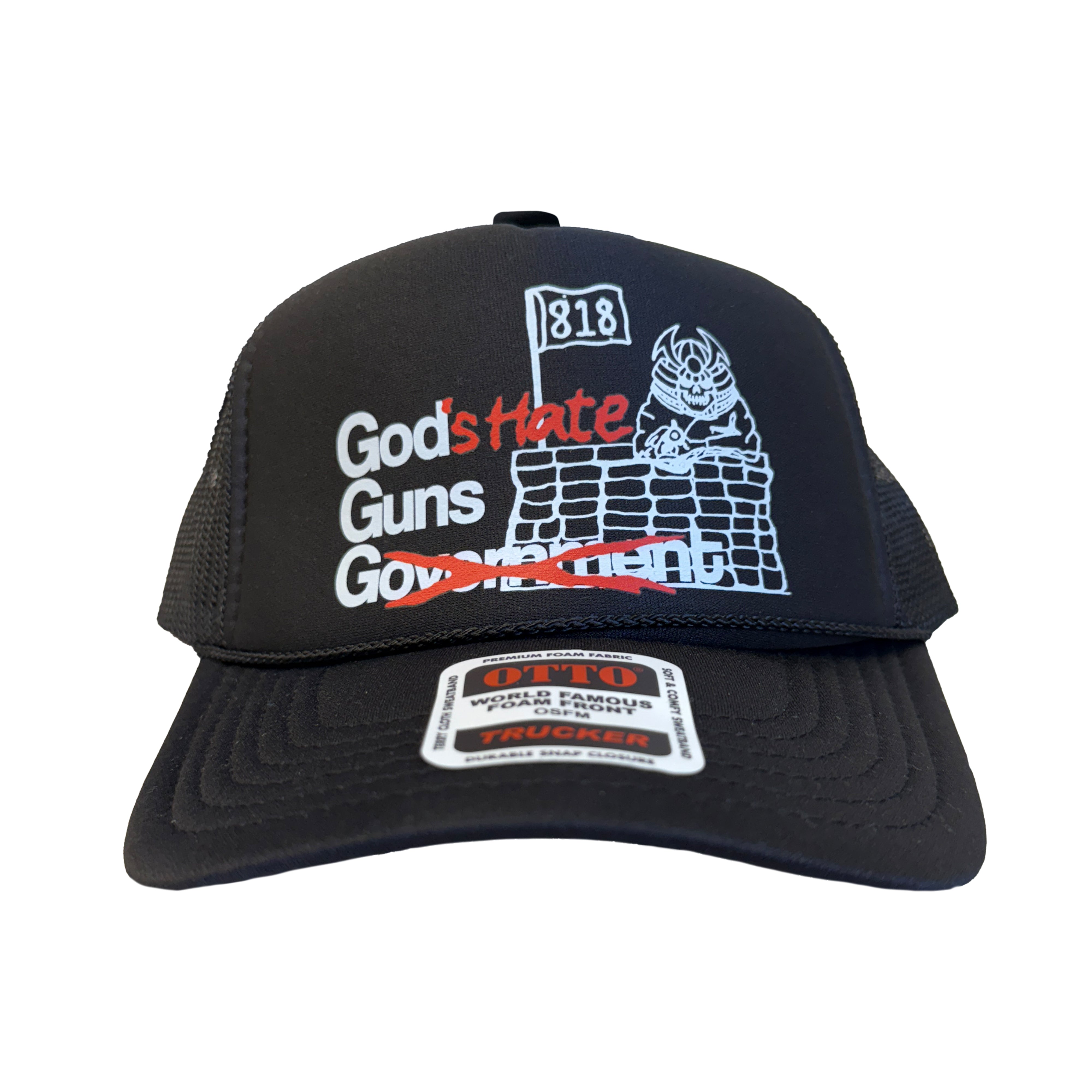 God's Hate - GGG Black Trucker Hat  **PREORDER**
