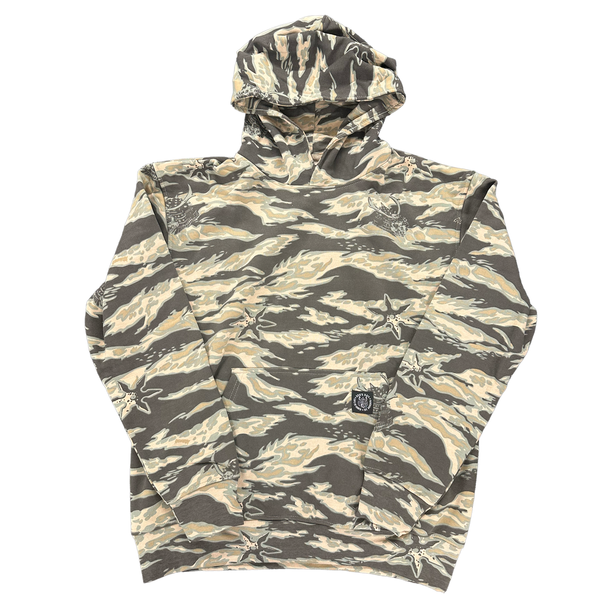 God's Hate Samurai Camo Hooded Sweatshirt