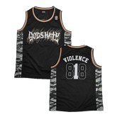 God's Hate Embroidered Basketball Jersey