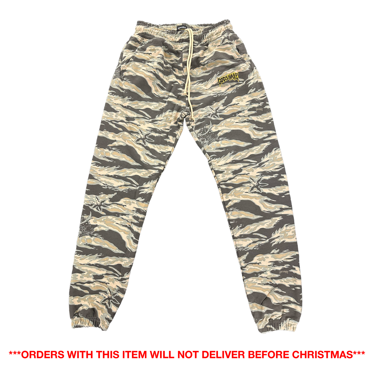 God's Hate Samurai Camo Sweatpants *PREORDER*