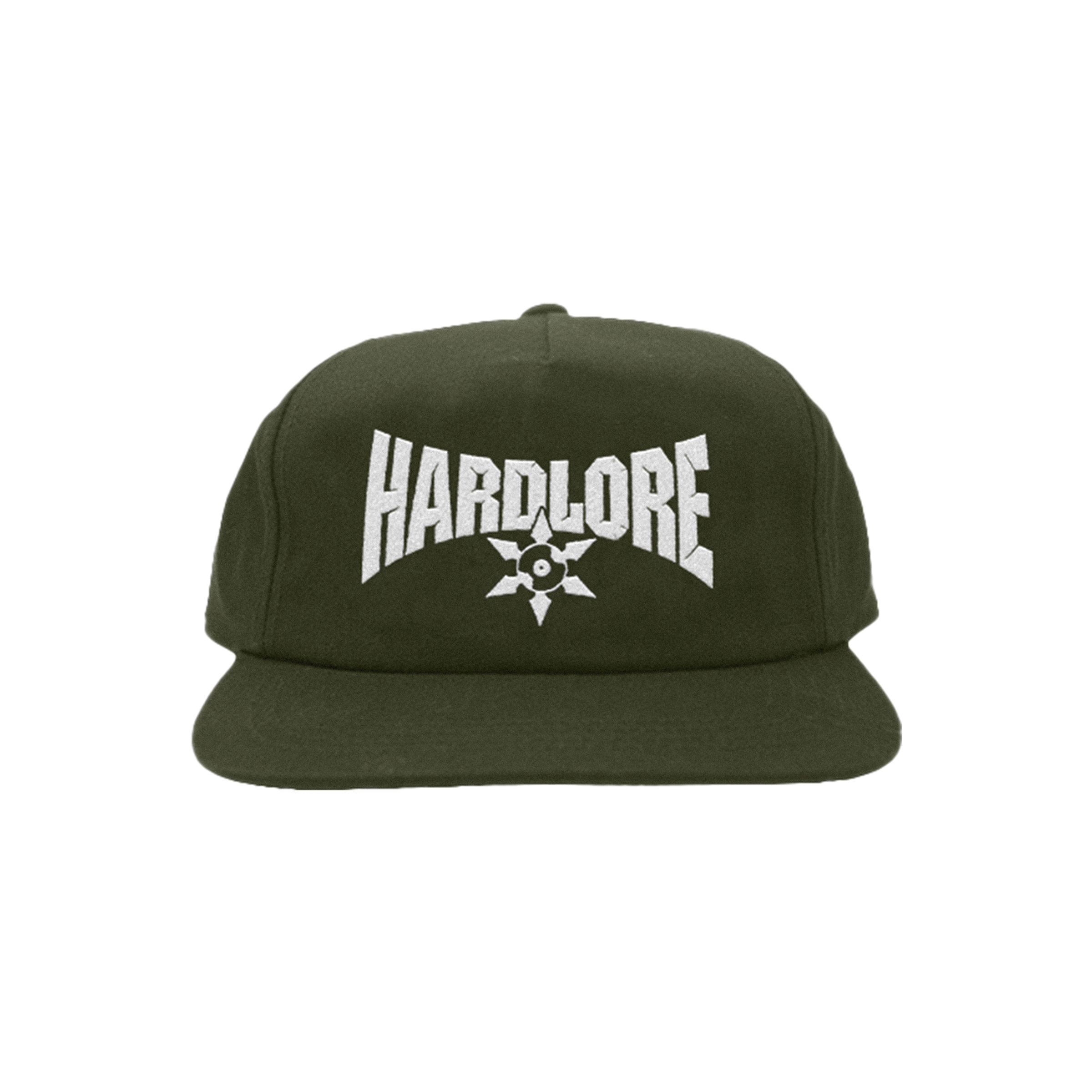 Hardlore Star Embroidered Army Green Hat