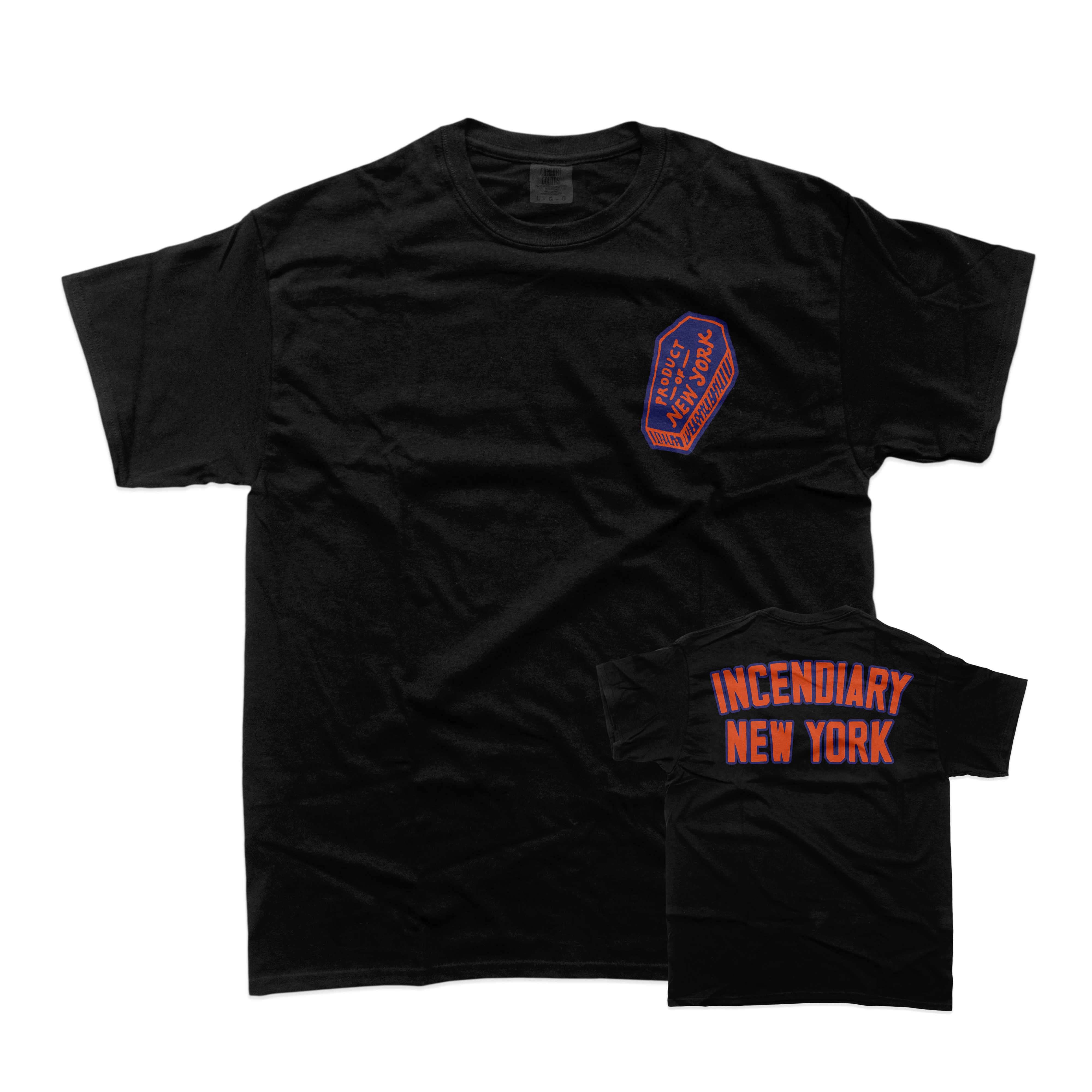 Incendiary “NY Knicks” Black T-Shirt **PREORDER**