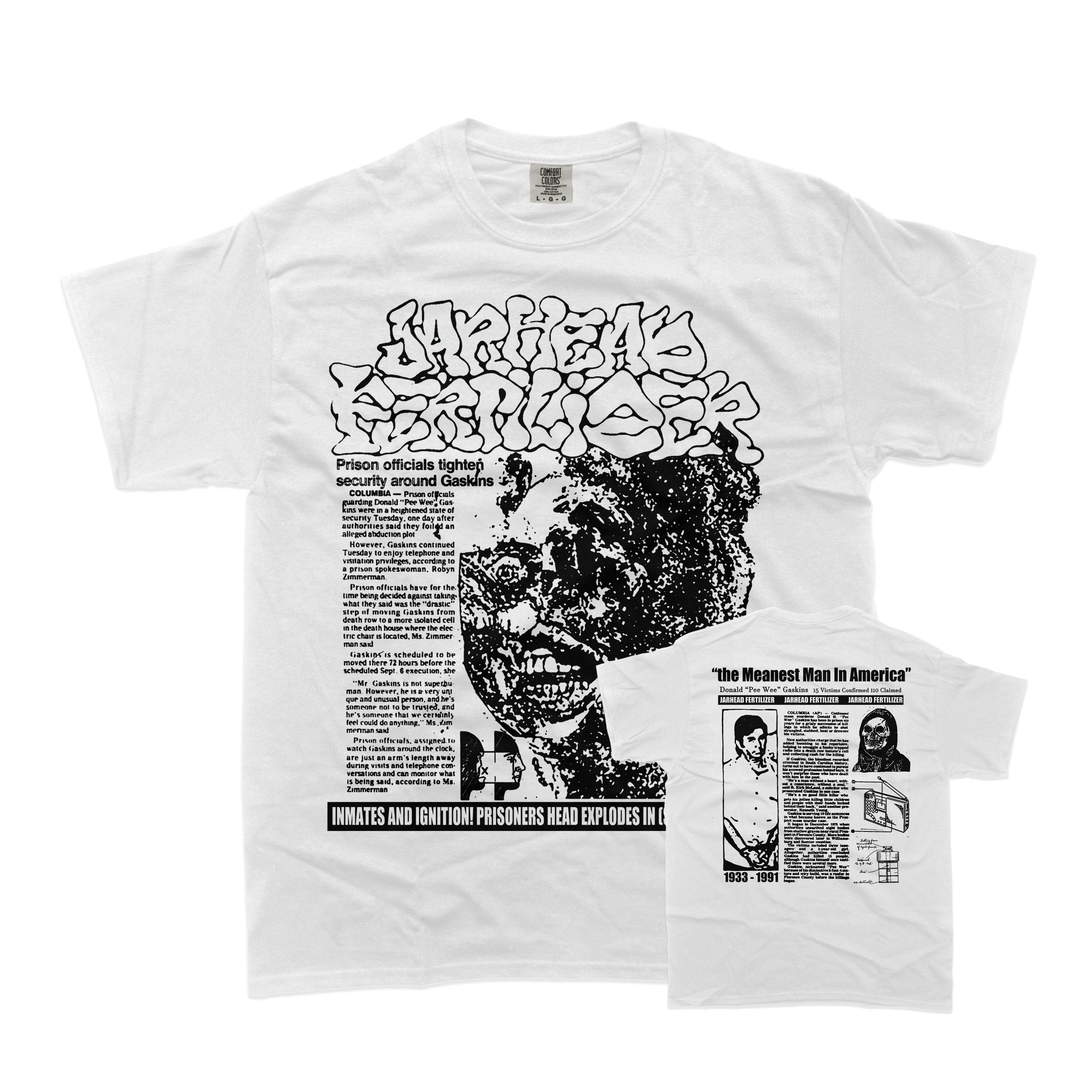 Jarhead Fertilizer - Gaskins White T-Shirt **PREORDER**