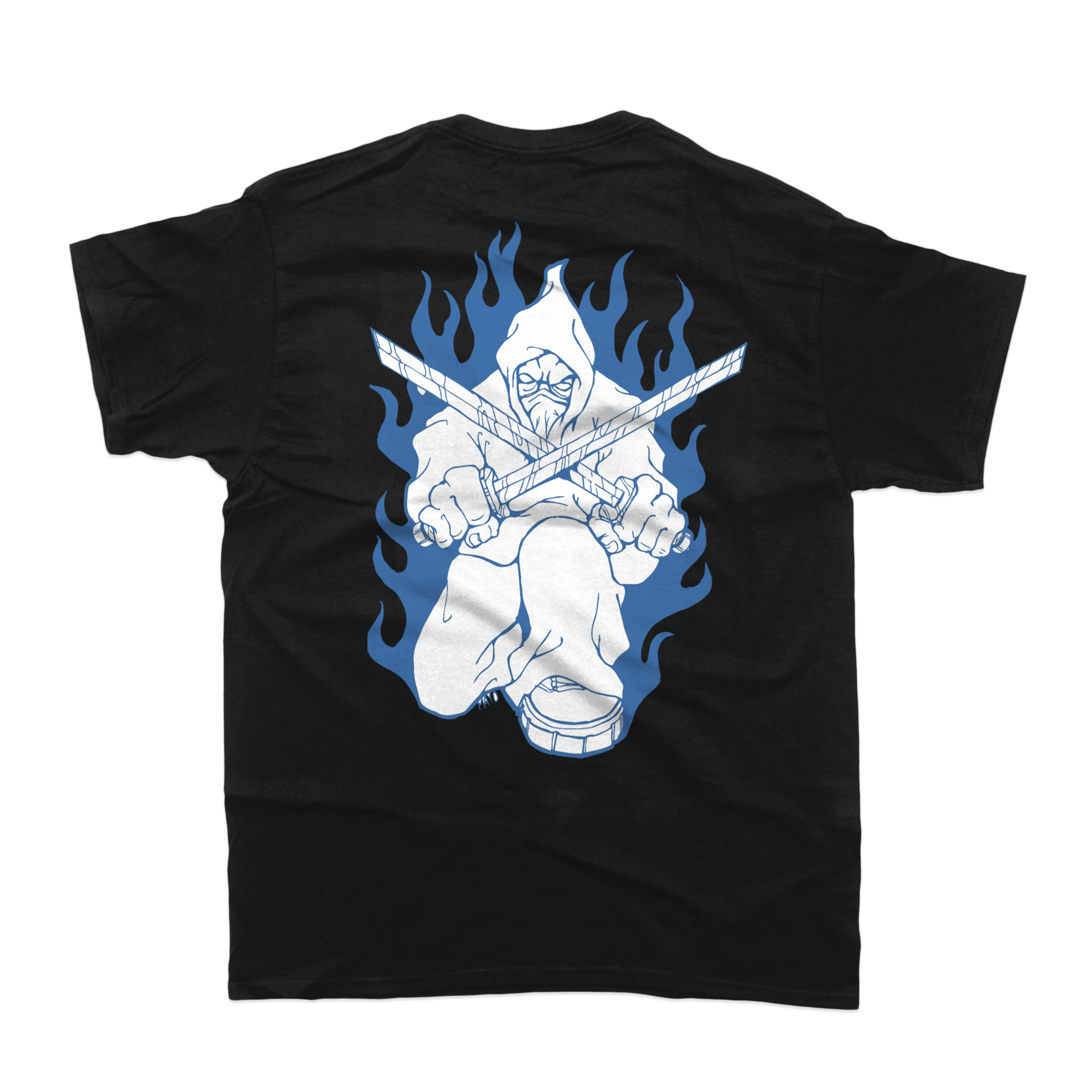 Kruelty - Blue Logo Black T-Shirt