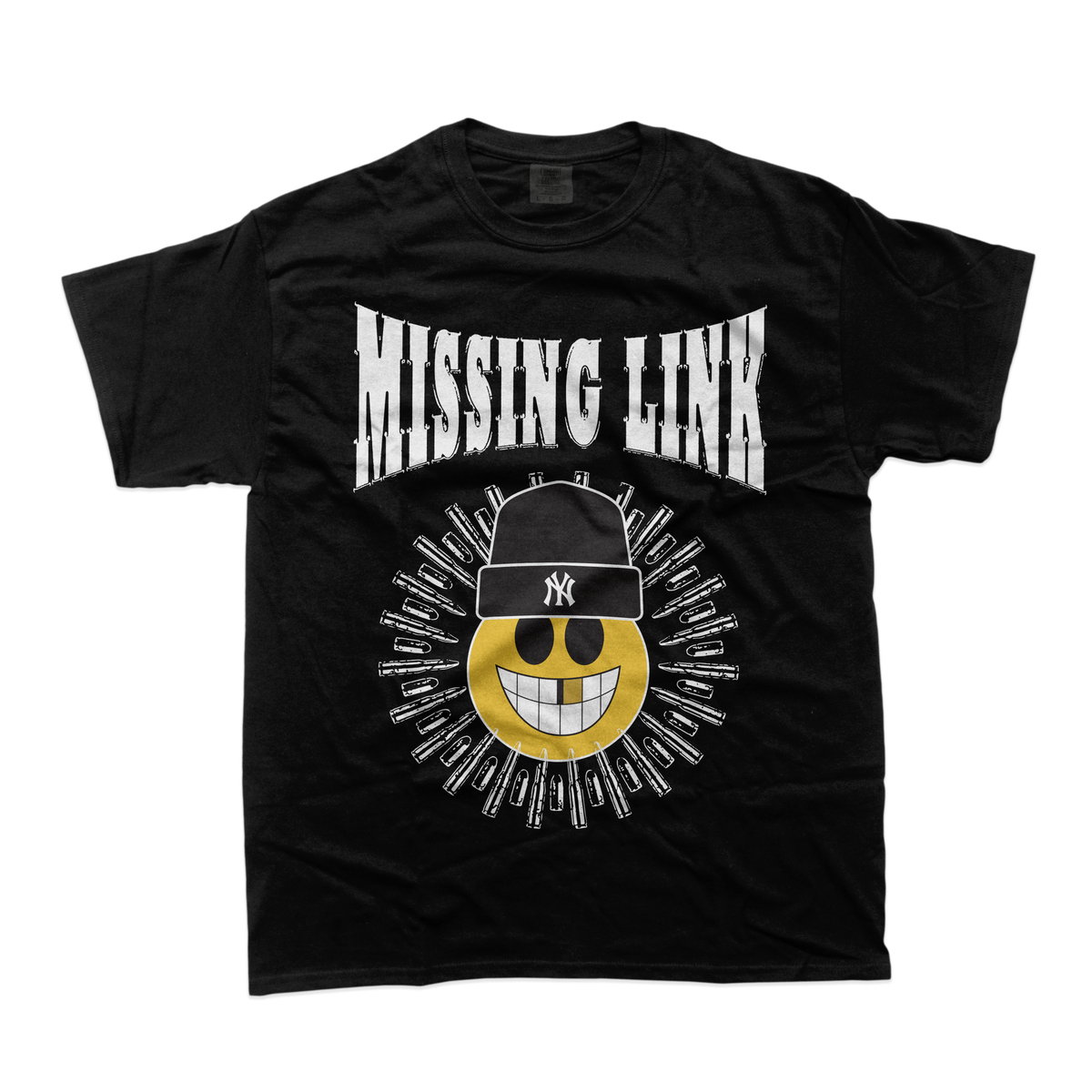 Missing Link - Smiley Black T-Shirt **PREORDER**