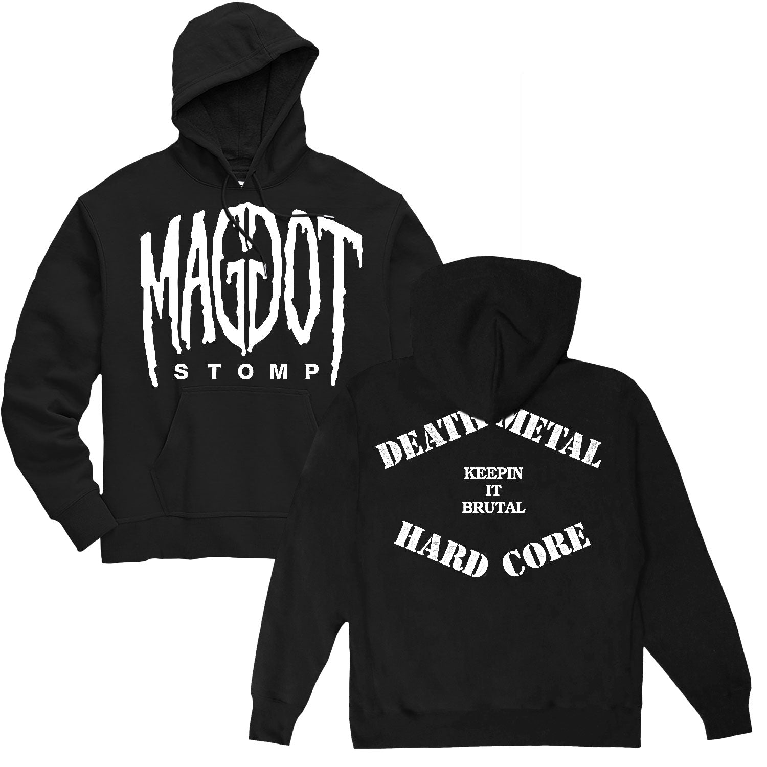 Maggot Stomp Keepin It Brutal Logo Hoodie