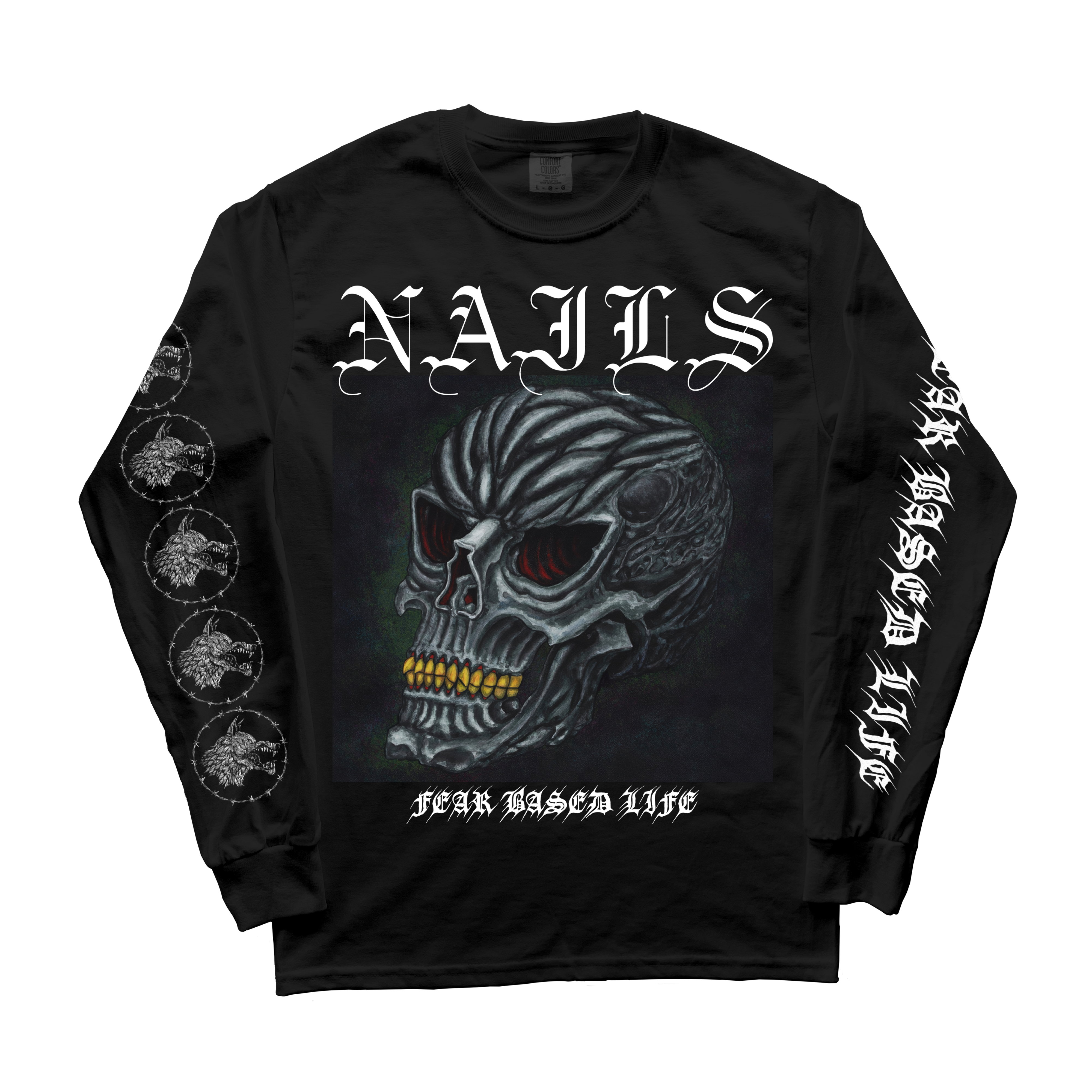 NAILS - Fear Based Life Black Longlseeve **PREORDER**