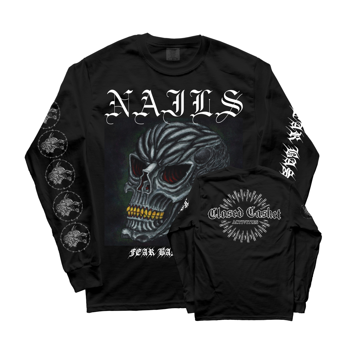 NAILS - Fear Based Life Black Longlseeve **PREORDER**