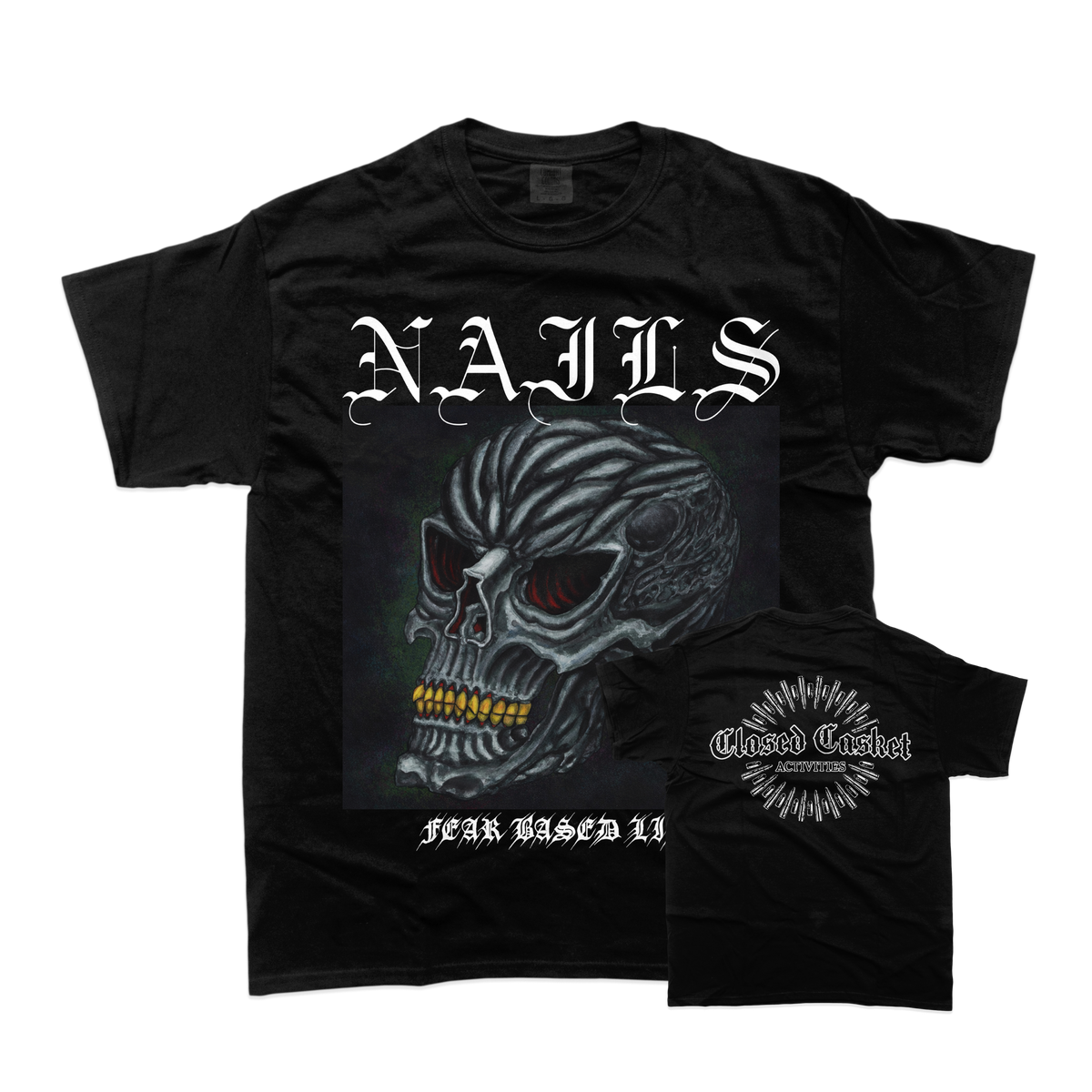 NAILS - Fear Based Life Black T-Shirt **PREORDER**