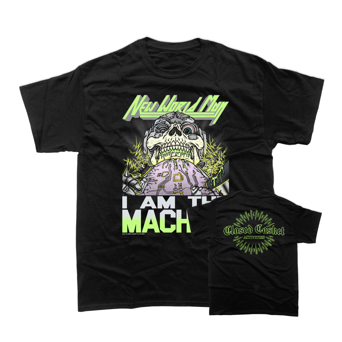 New World Man - I Am The Machine Black T-Shirt **PREORDER**