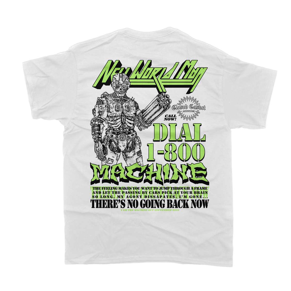 New World Man - Pocket Logo White T-Shirt **PREORDER**