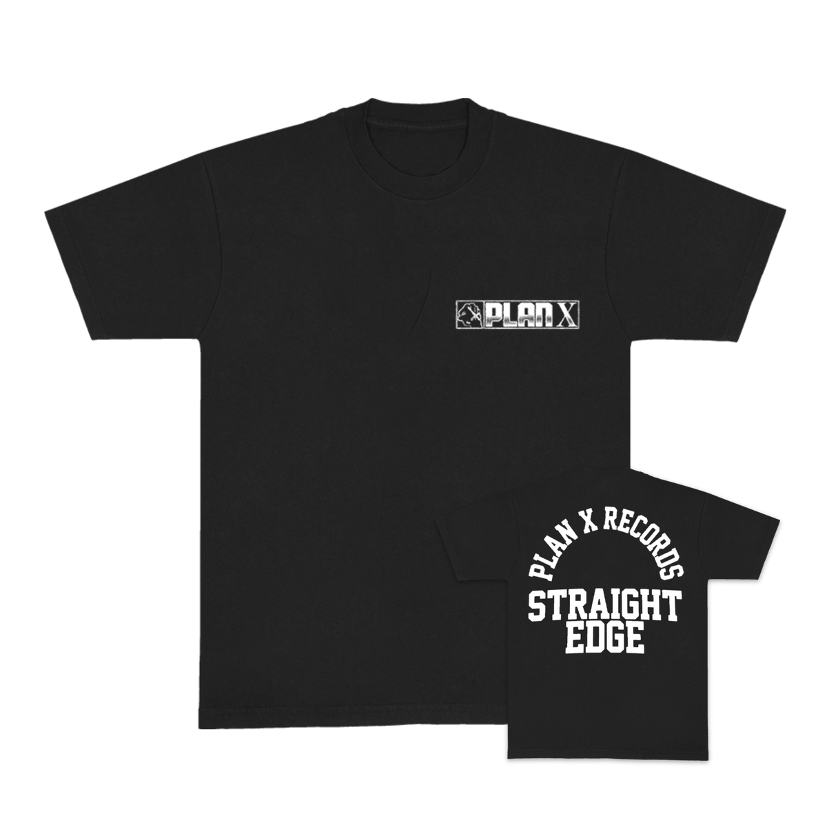 Plan X - Pocket Logo Black T-Shirt **PREORDER**