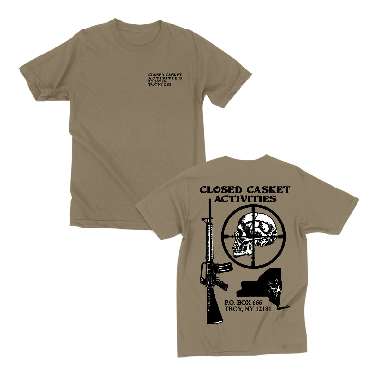 CCA Death/Traitors Scope T-Shirt on Khaki