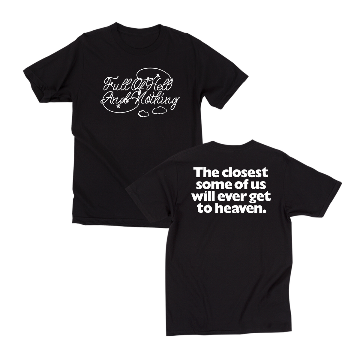 ENFOLD 半袖シャツ 24SS CHECK SILHOUETTE SHIRT Full of Hell and Nothing Heaven T-Shirt Black