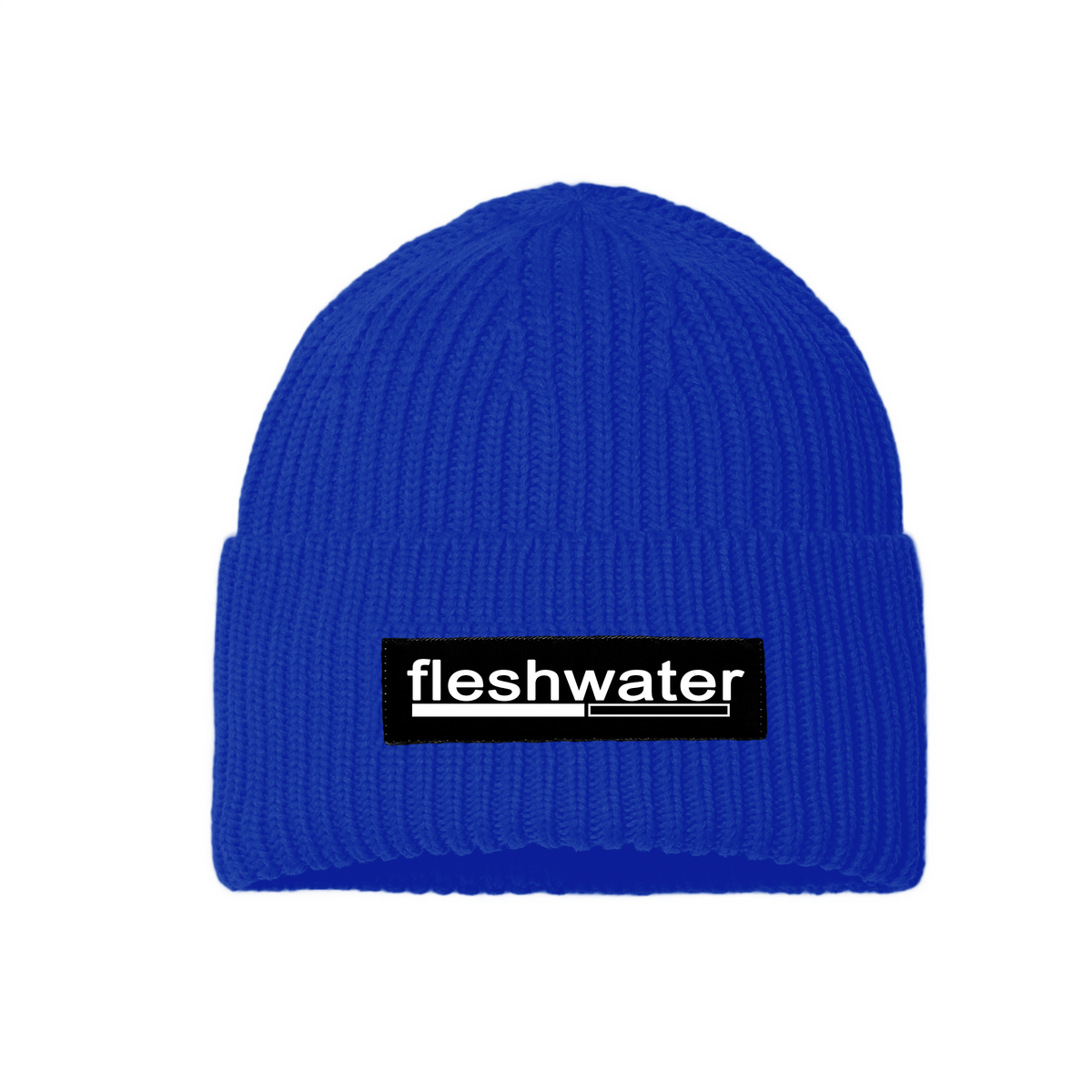 Fleshwater Logo Beanie Blue