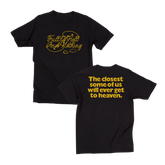 Full of Hell and Nothing Heaven T-Shirt Black with Gold