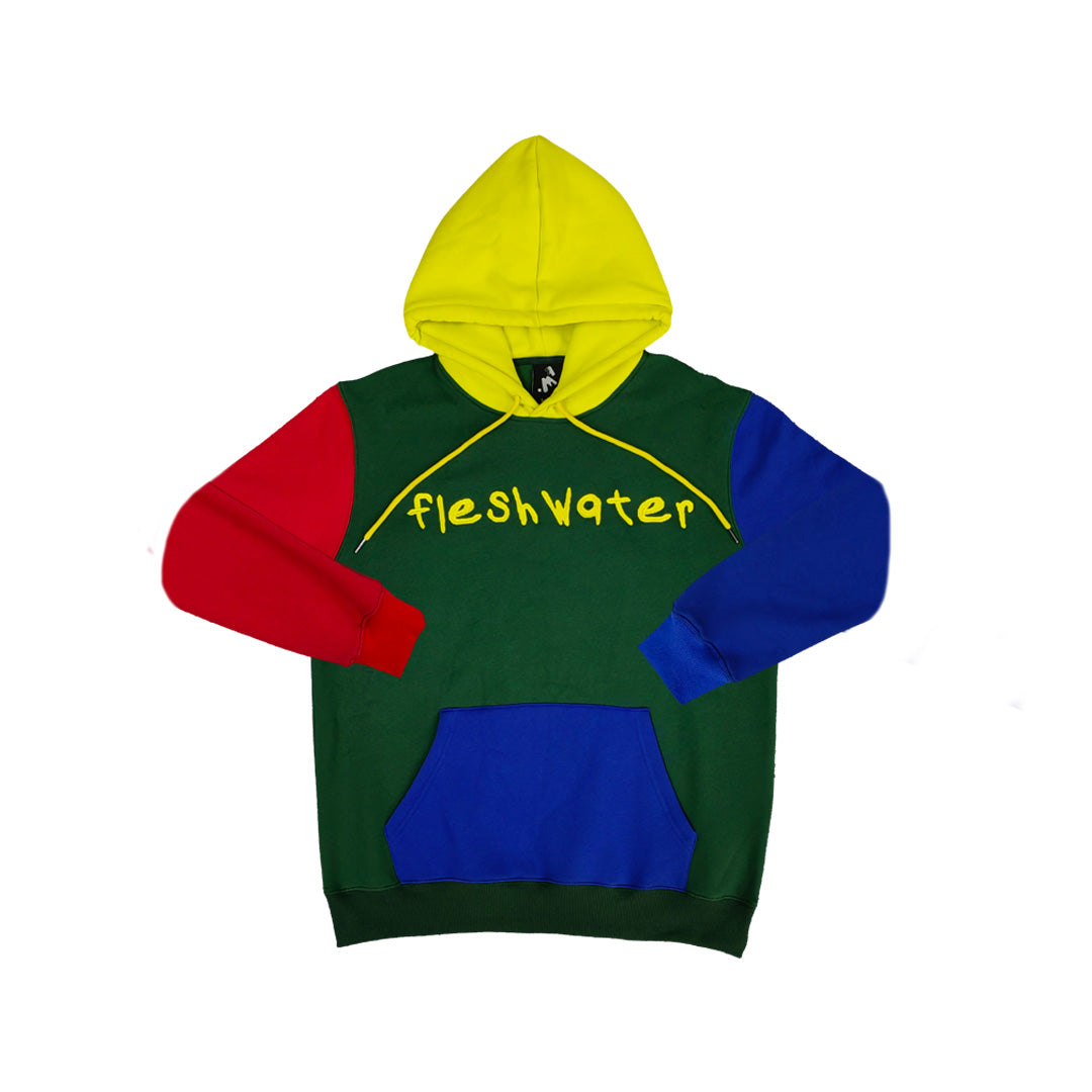 Fleshwater Color Block Embroidered Sweatshirt