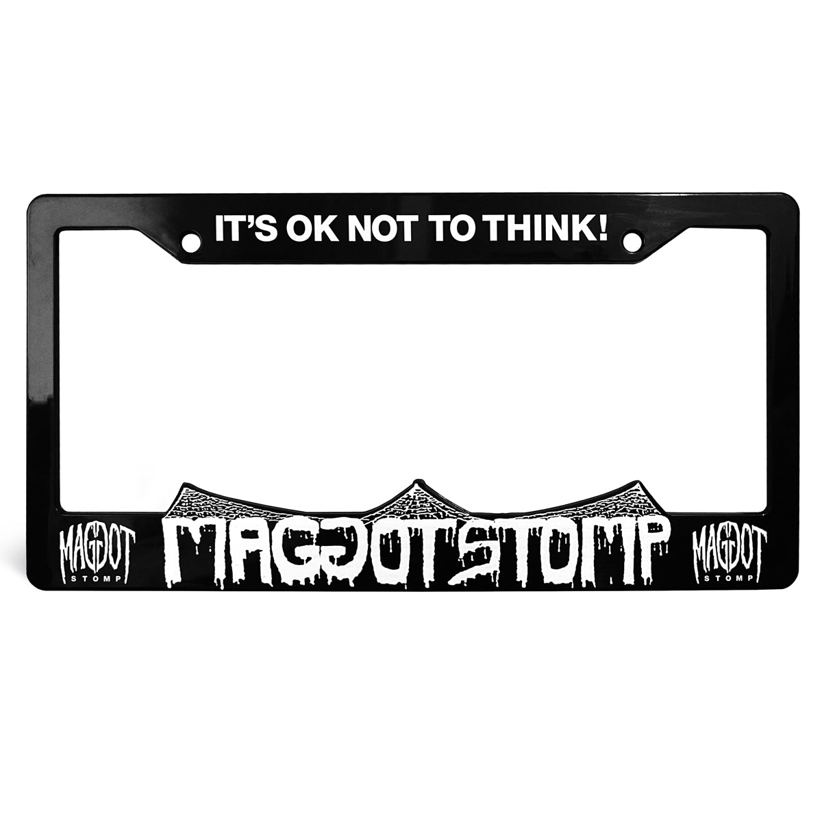 Maggot Stomp License Plate Holder